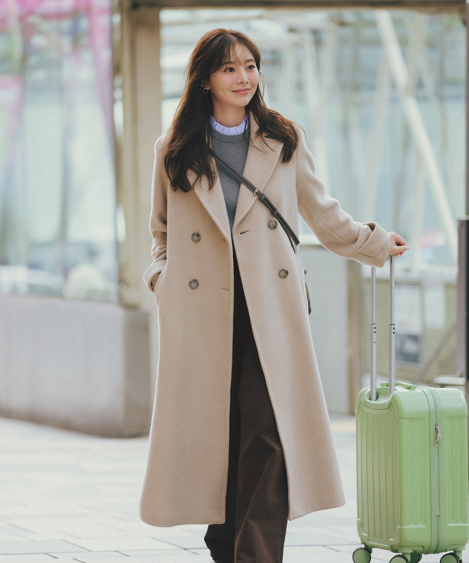 NATURAL BEAUTY BASIC｜ビッグカラーダブルチェスターコート | Rakuten