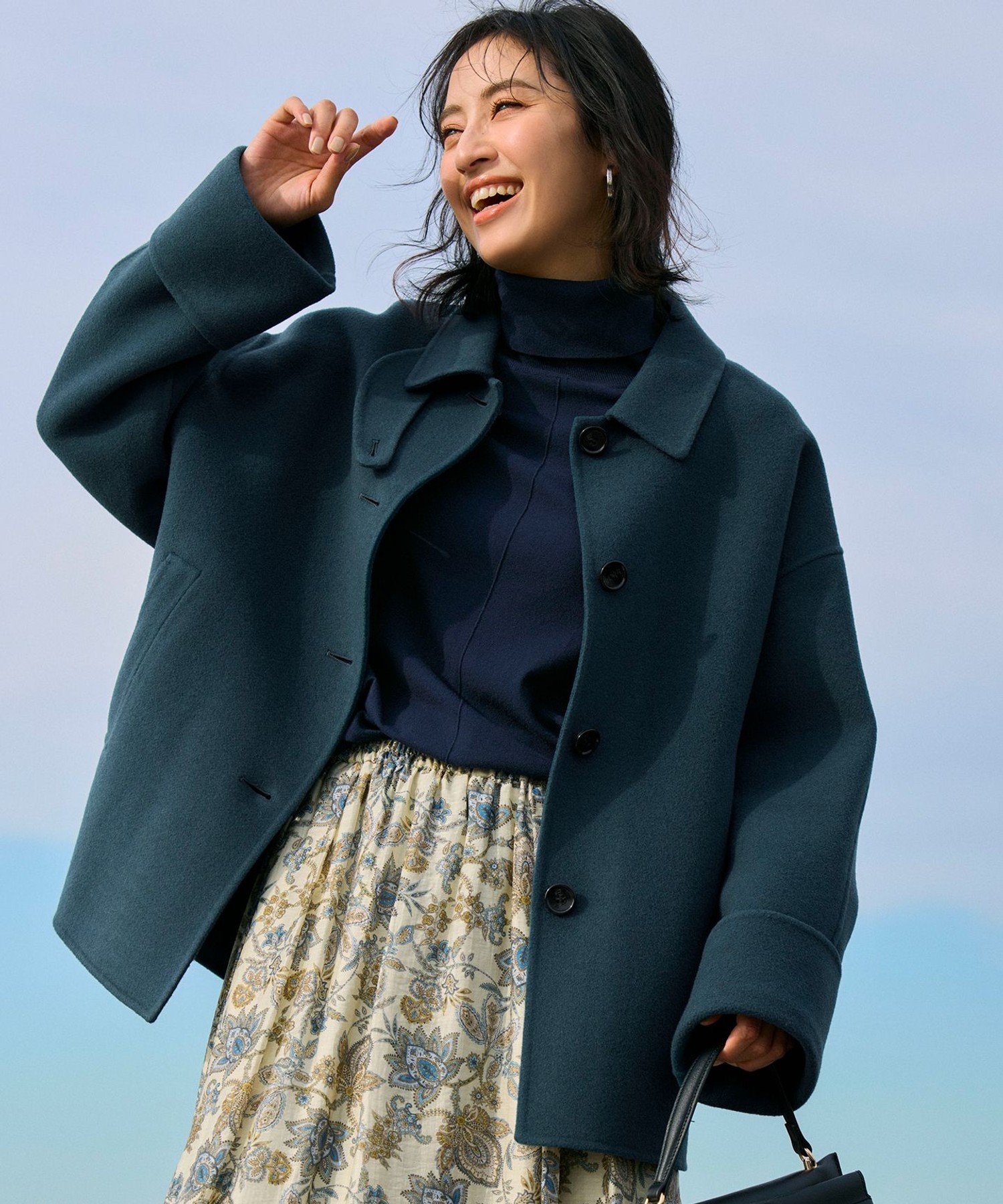 23区｜【VERY掲載】MANTECOPure リバー ステンカラーコート | Rakuten