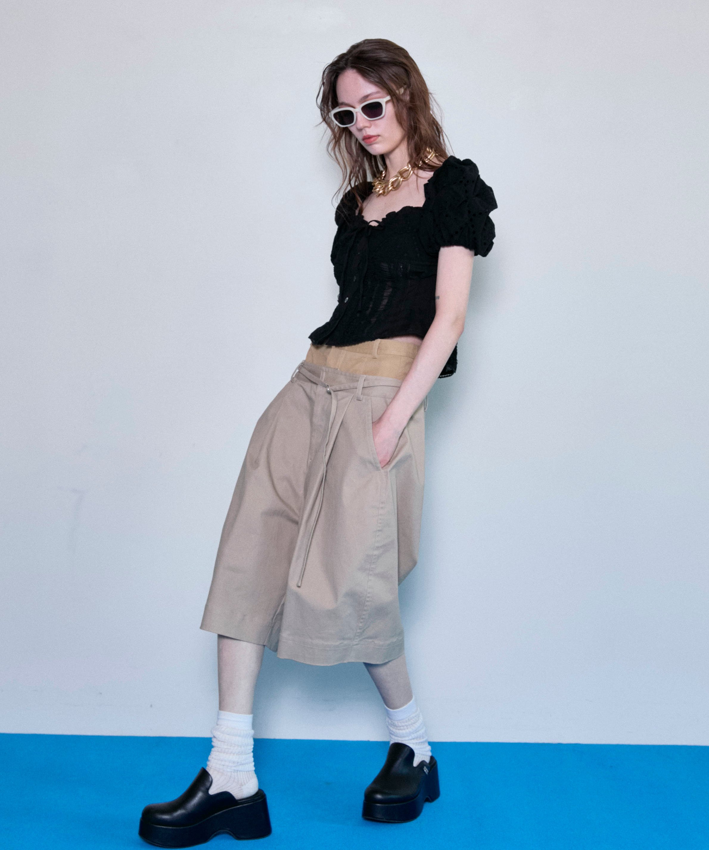 MAISON SPECIAL｜2way Cotton Puff Sleeve Bustier | Rakuten Fashion