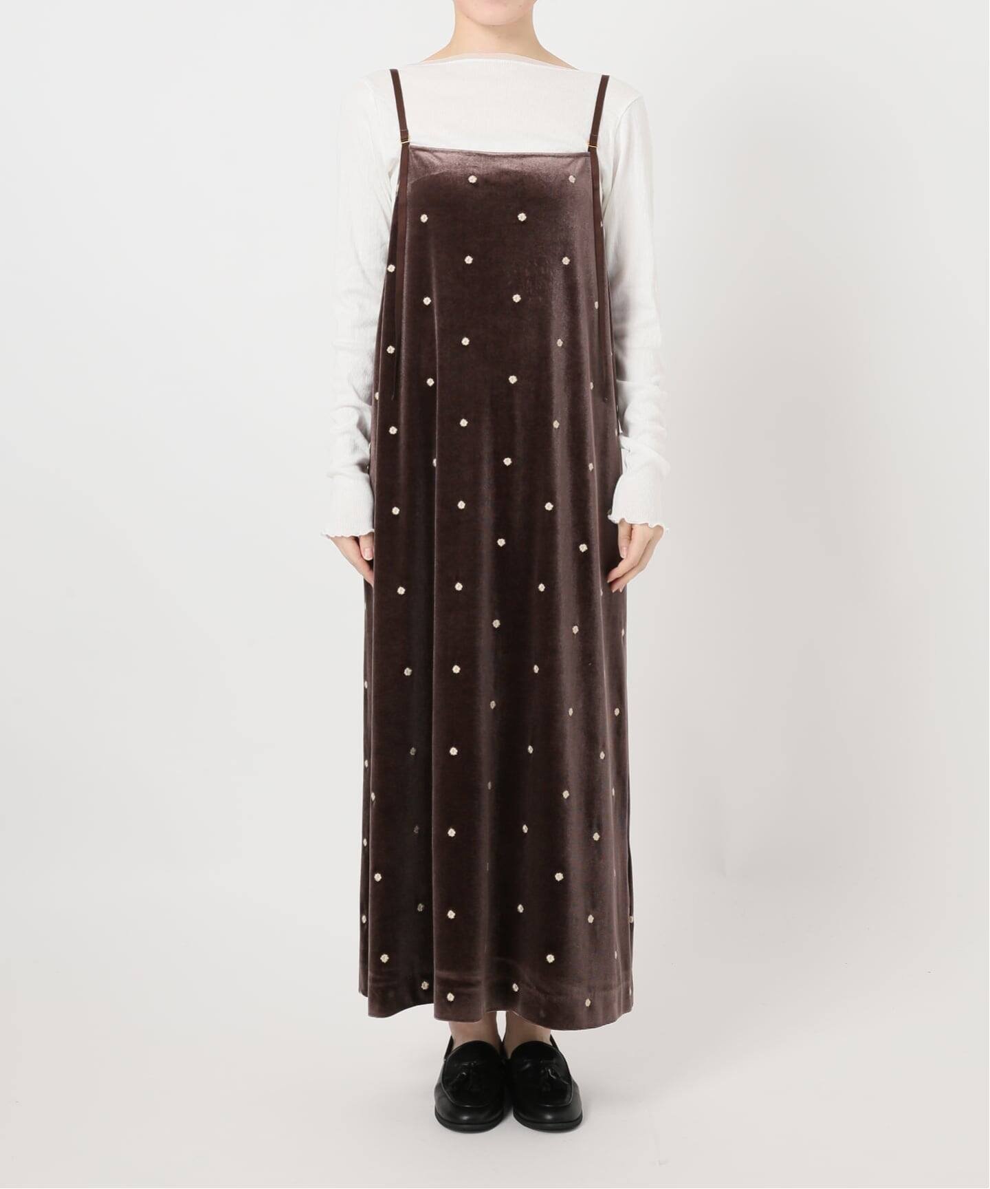 B.C STOCK｜《追加4》【WEB限定】手洗い可 / ベロアフラワー刺繍