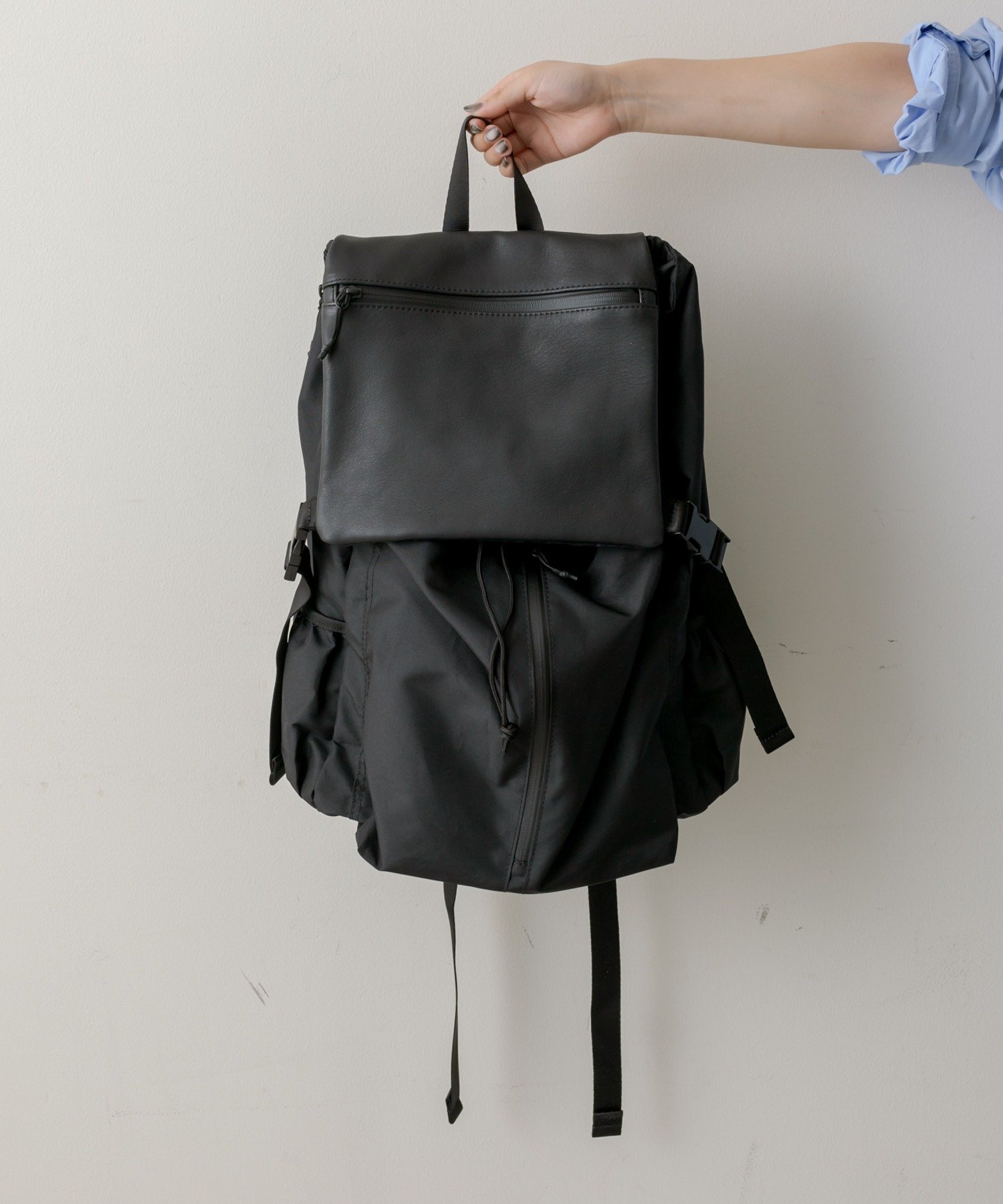 ear PAPILLONNER｜【BURLAPOUTFITTER×ear】レザーコンビライトリュック