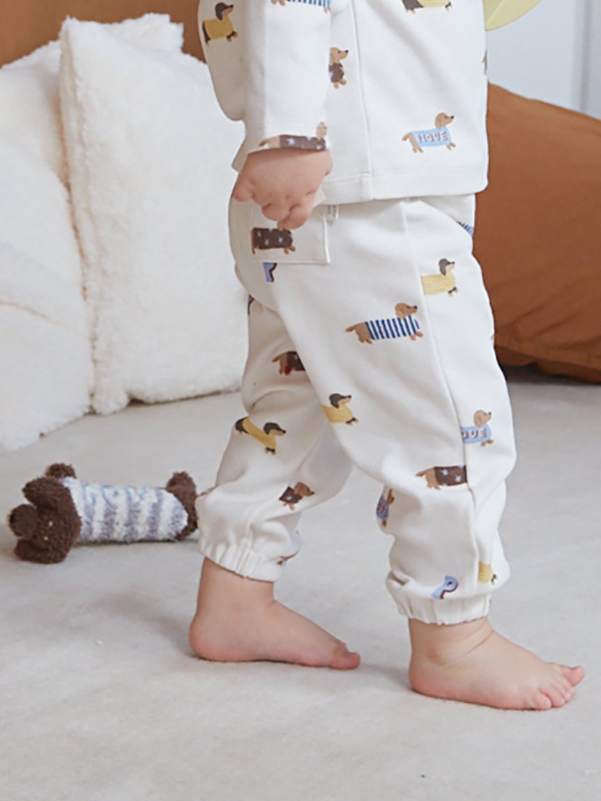 gelato pique｜【BABY】ダックスフンド柄ロングパンツ | Rakuten