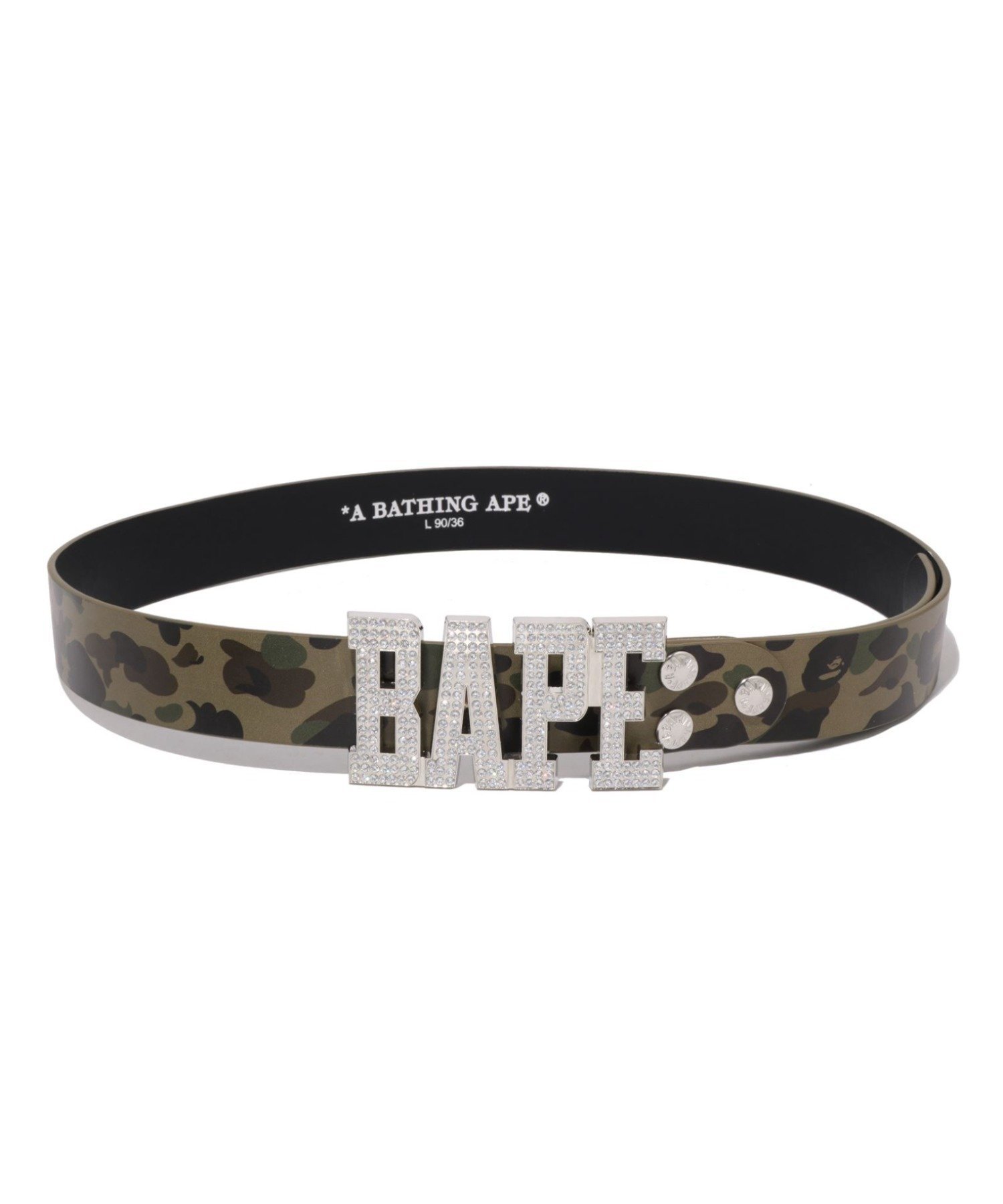 A BATHING APE｜1ST CAMO BAPE LEATHER BELT | Rakuten Fashion(楽天