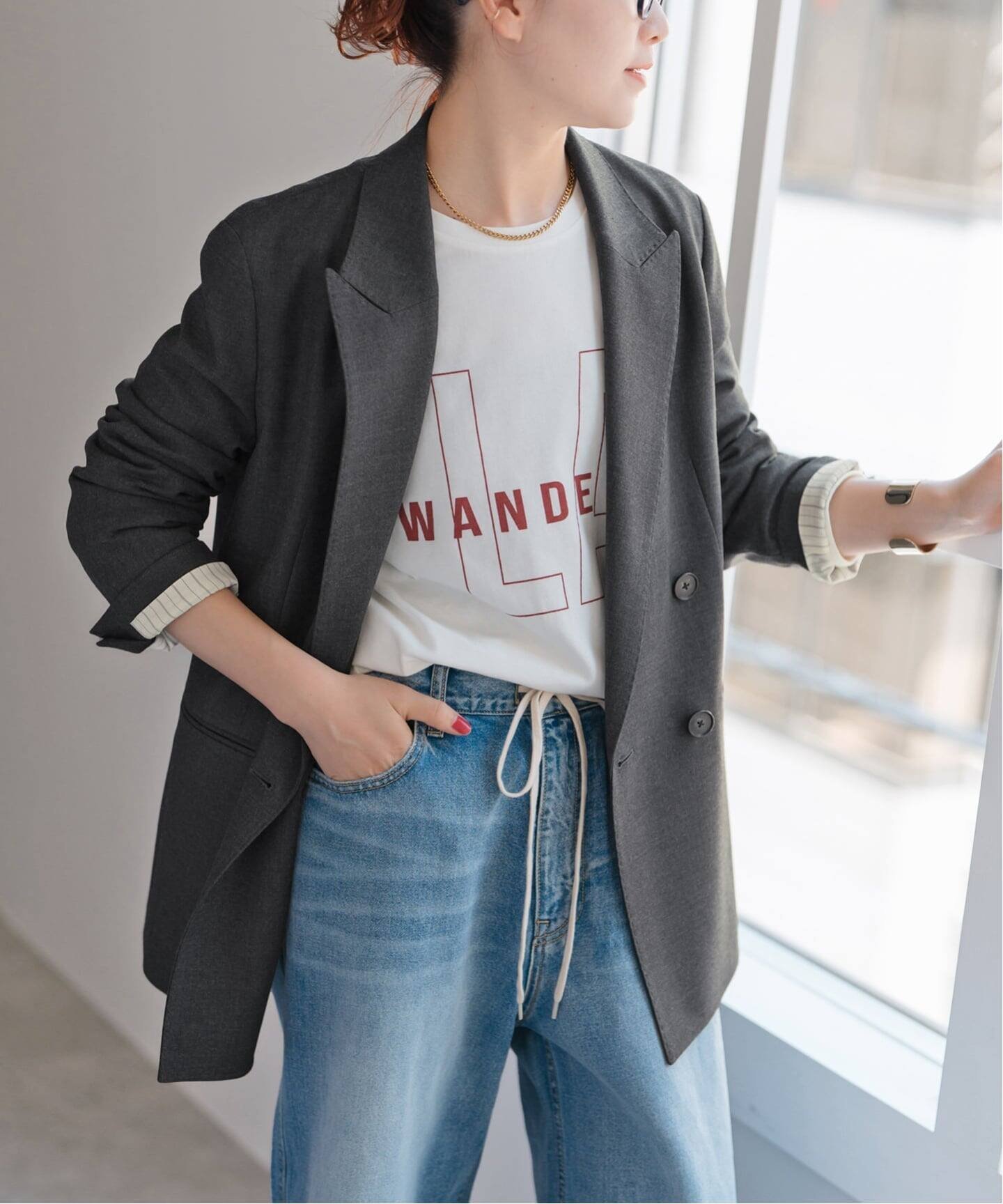 Spick & Span｜ウールブレンドダブルブレストジャケット | Rakuten