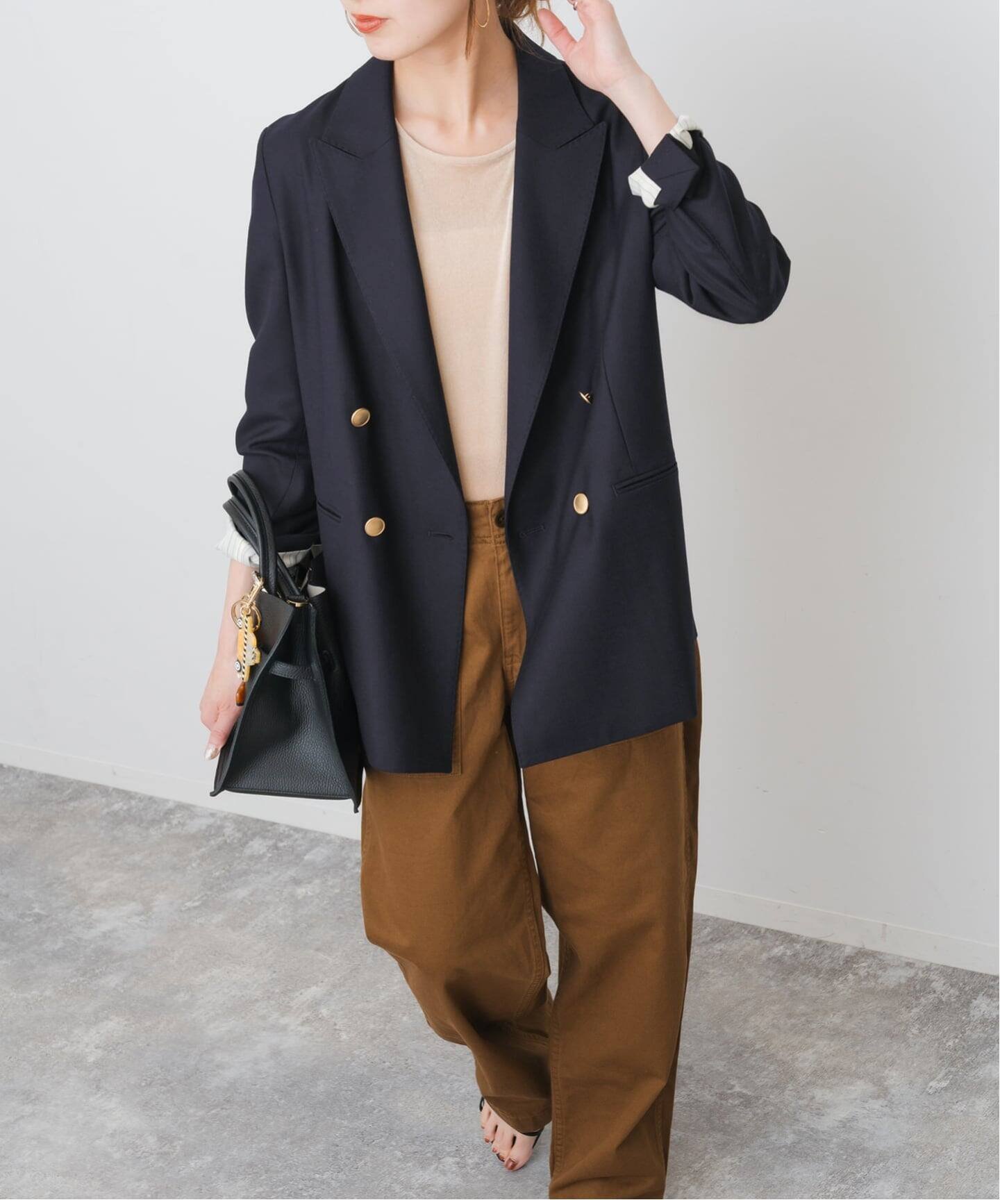 Spick & Span｜ウールブレンドダブルブレストジャケット | Rakuten