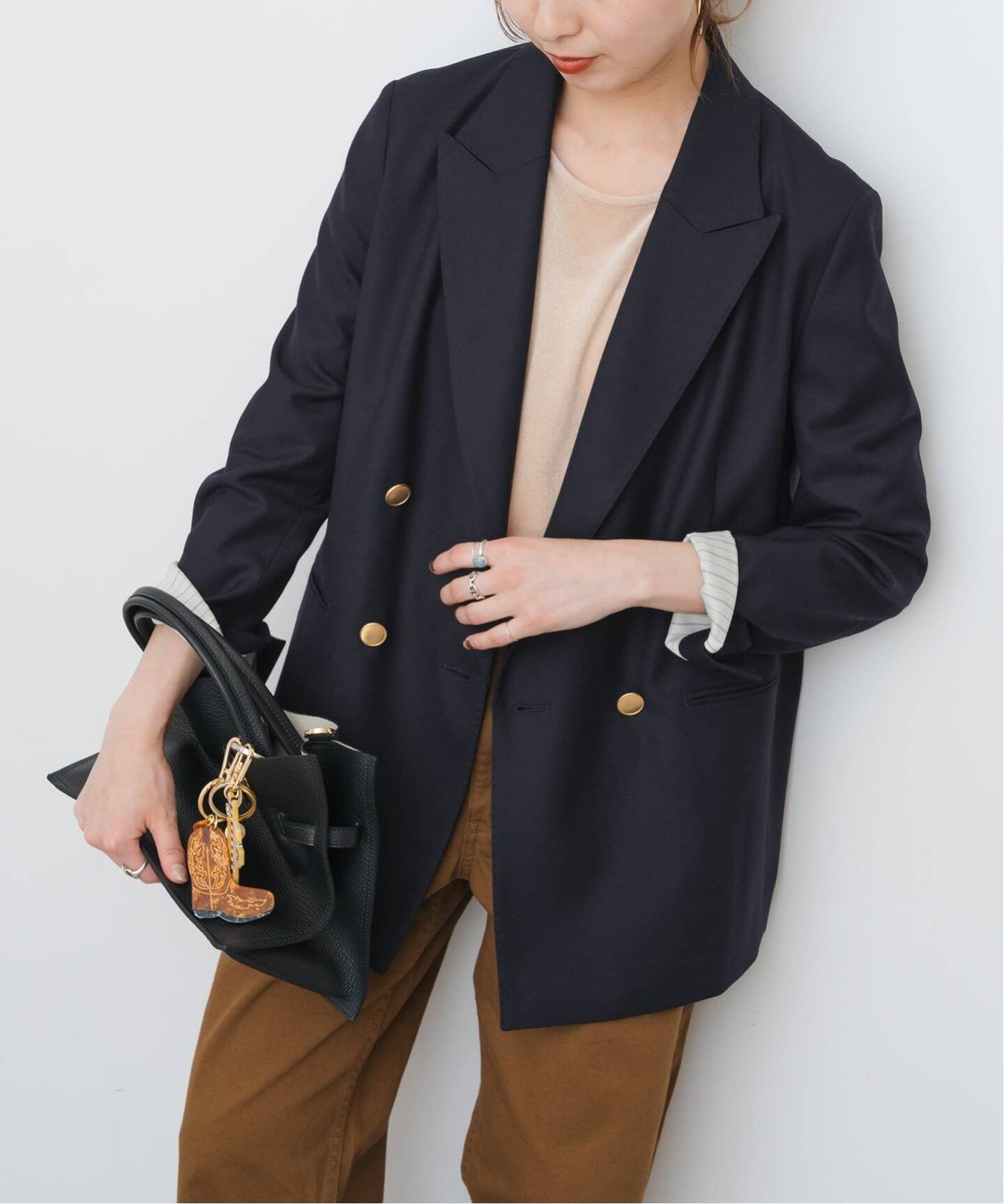 Spick & Span｜ウールブレンドダブルブレストジャケット | Rakuten