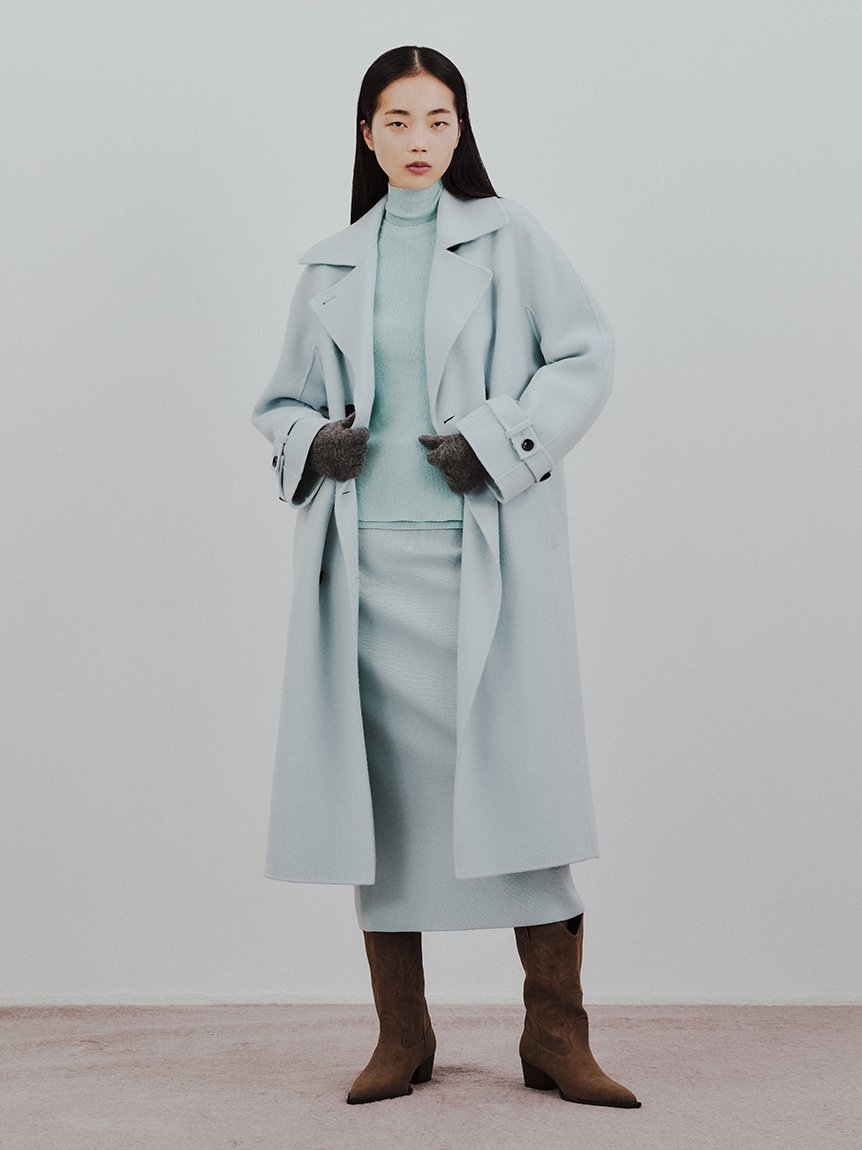 Mila Owen｜ベルト付きリバーピーコート | Rakuten Fashion(楽天