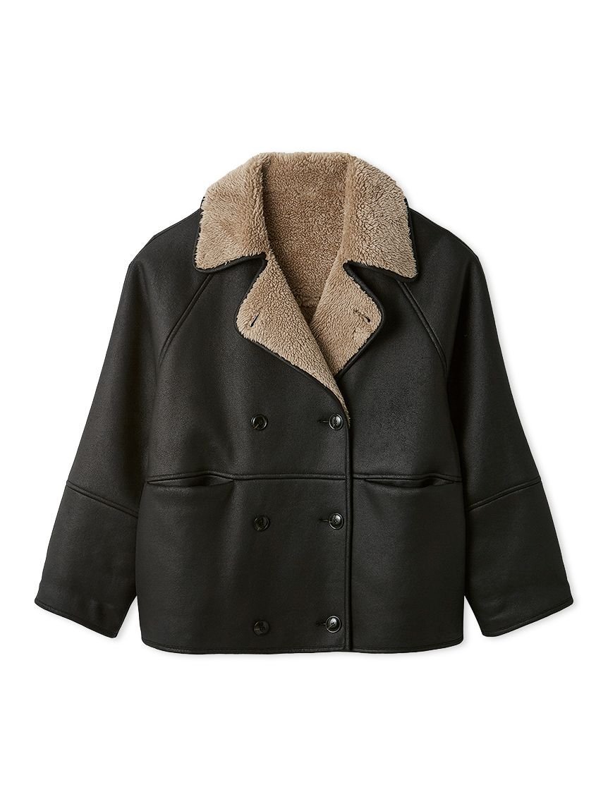 Mila Owen｜フェイクレザームートンジャケット | Rakuten Fashion(楽天