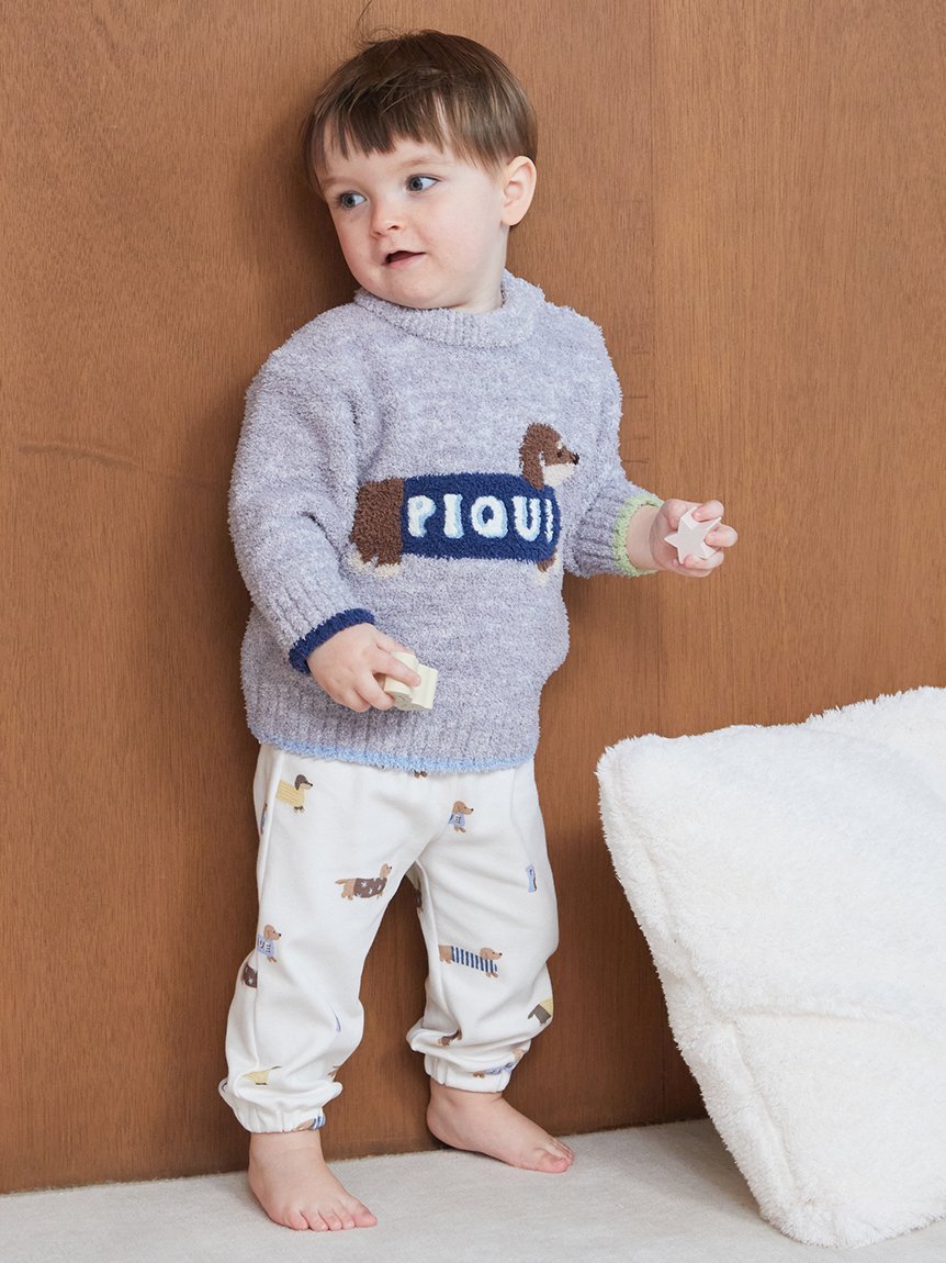 gelato pique｜【BABY】ベビモコダックスフンドジャガードプルオーバー
