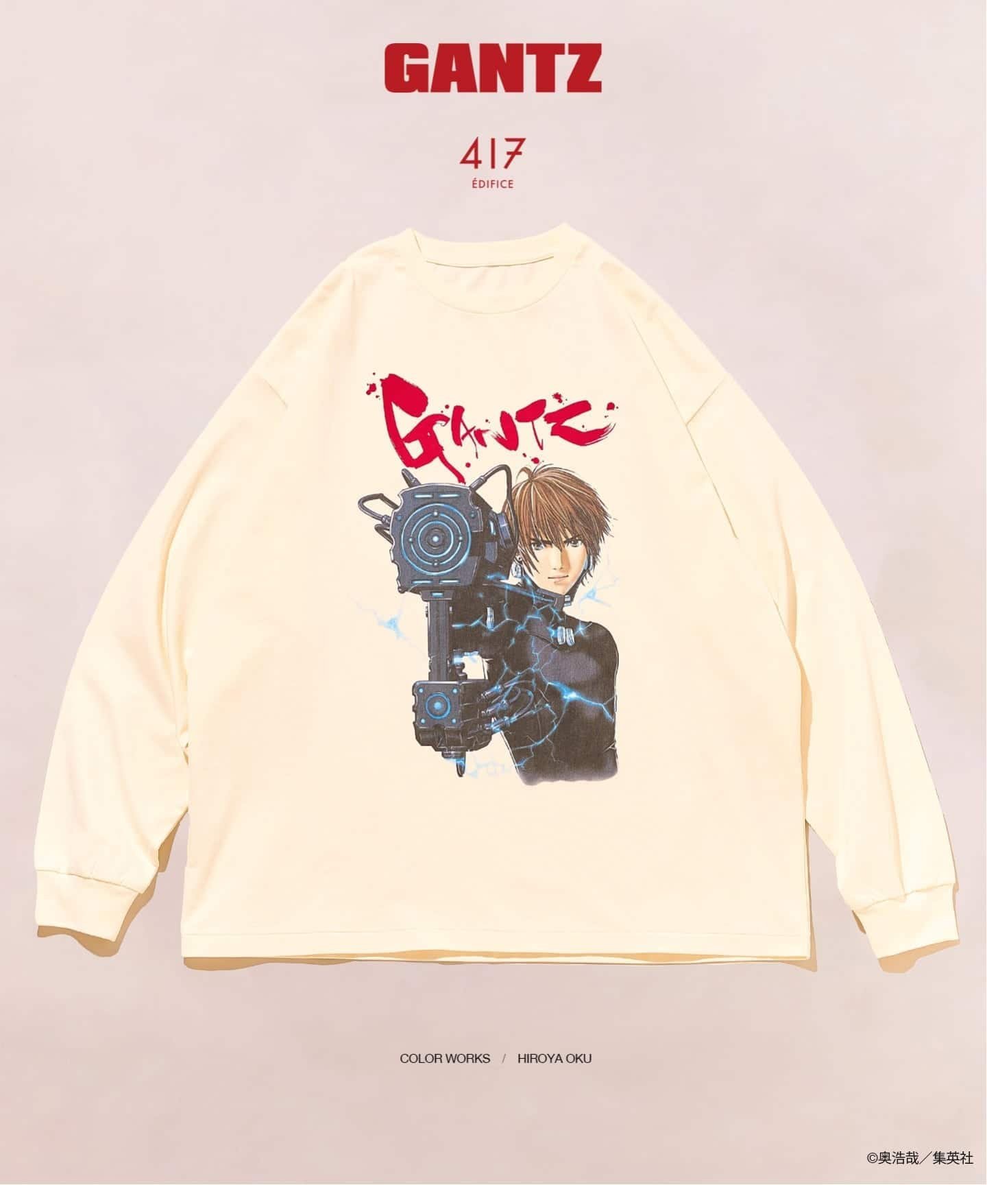 417 EDIFICE｜《追加》GANTZ / ガンツ 417別注 COLORWORKS L/S Tシャツ