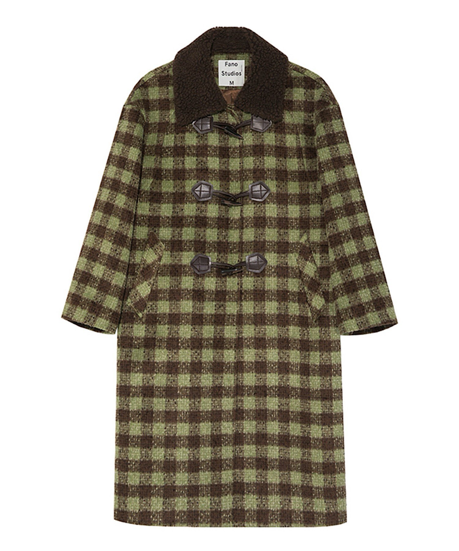 chuclla｜ブロックチェック ダッフルコート FD23W301 Fano Studios