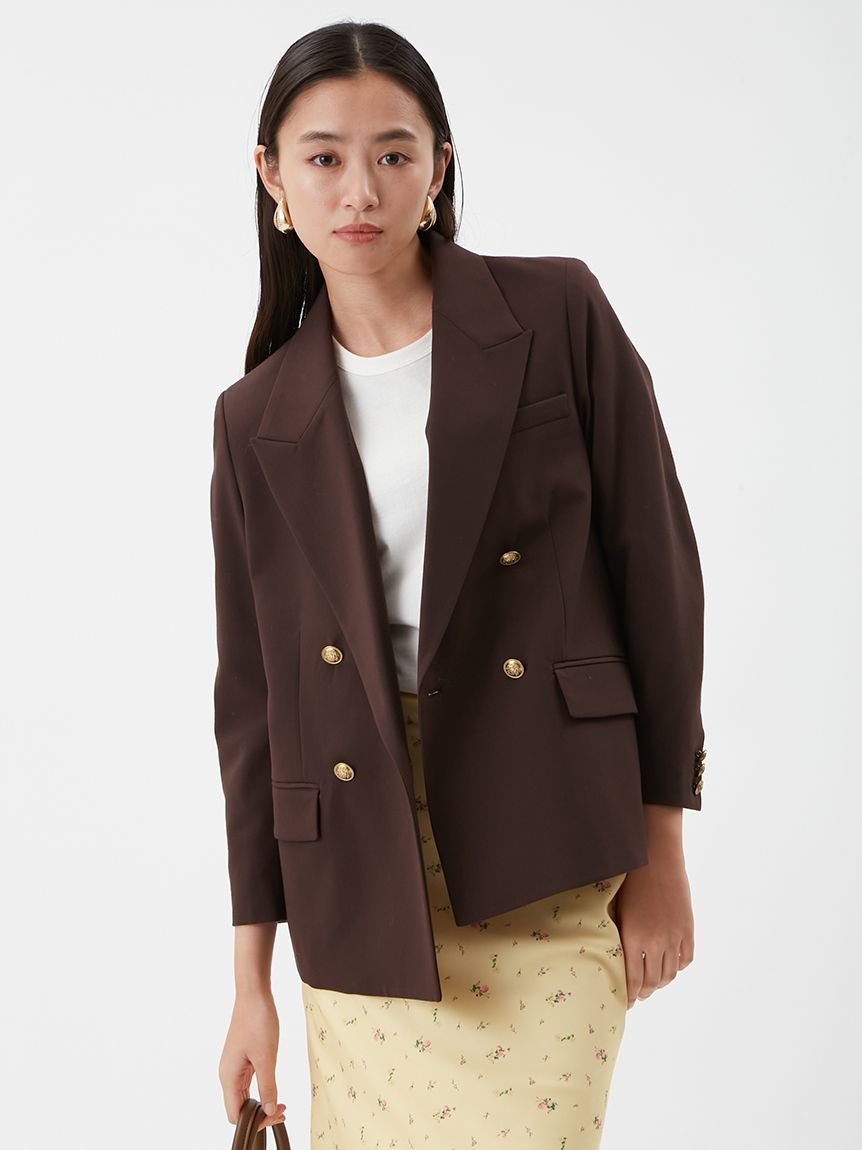 Mila Owen｜金釦ダブルブレストブレザー | Rakuten Fashion(楽天