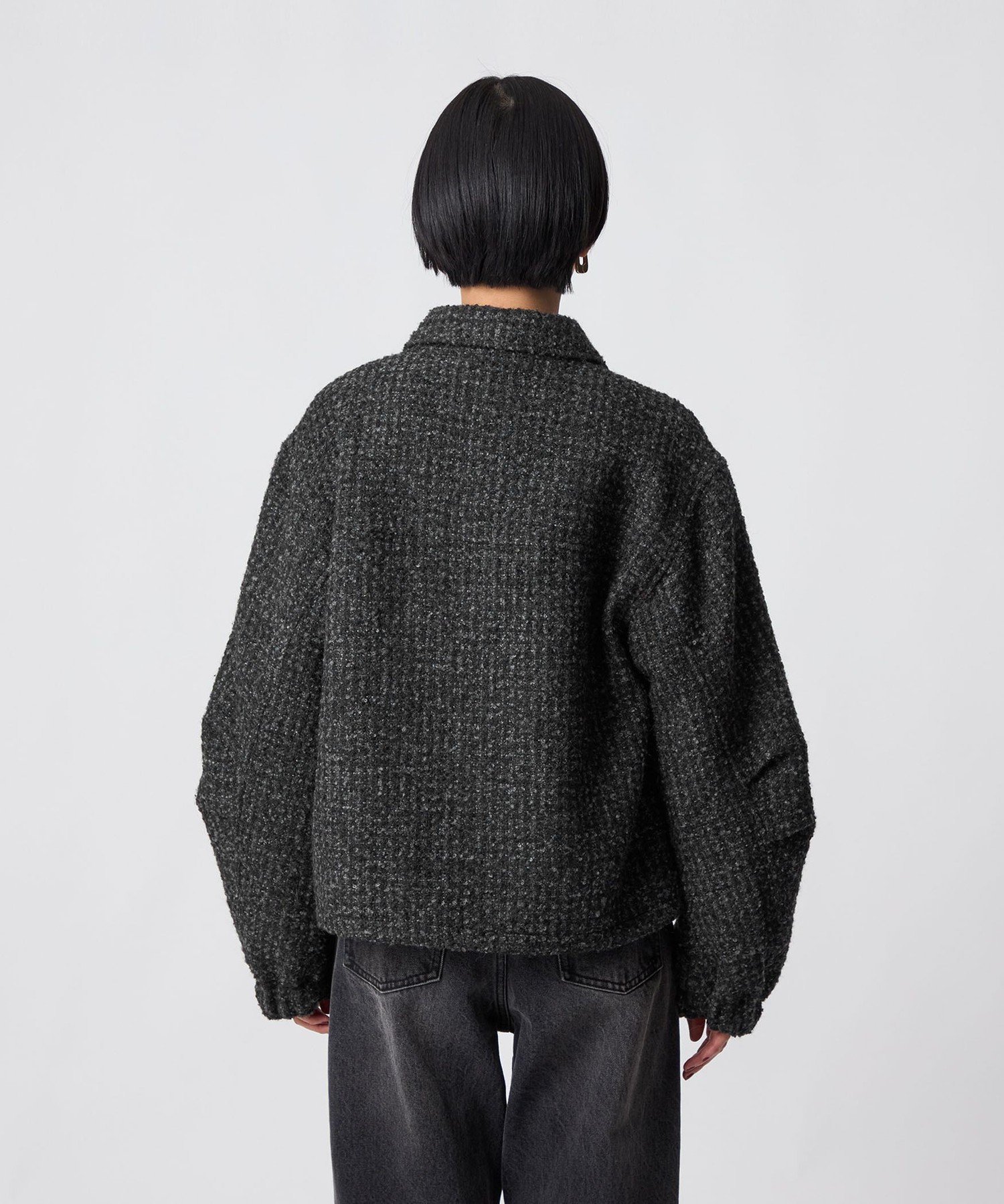 新品♡ユナイテッドアローズ　CITEN ツイードブルゾン　ブラック CITEN（シテン） ブルゾン アウター 「CITEN」ツイードブルゾン