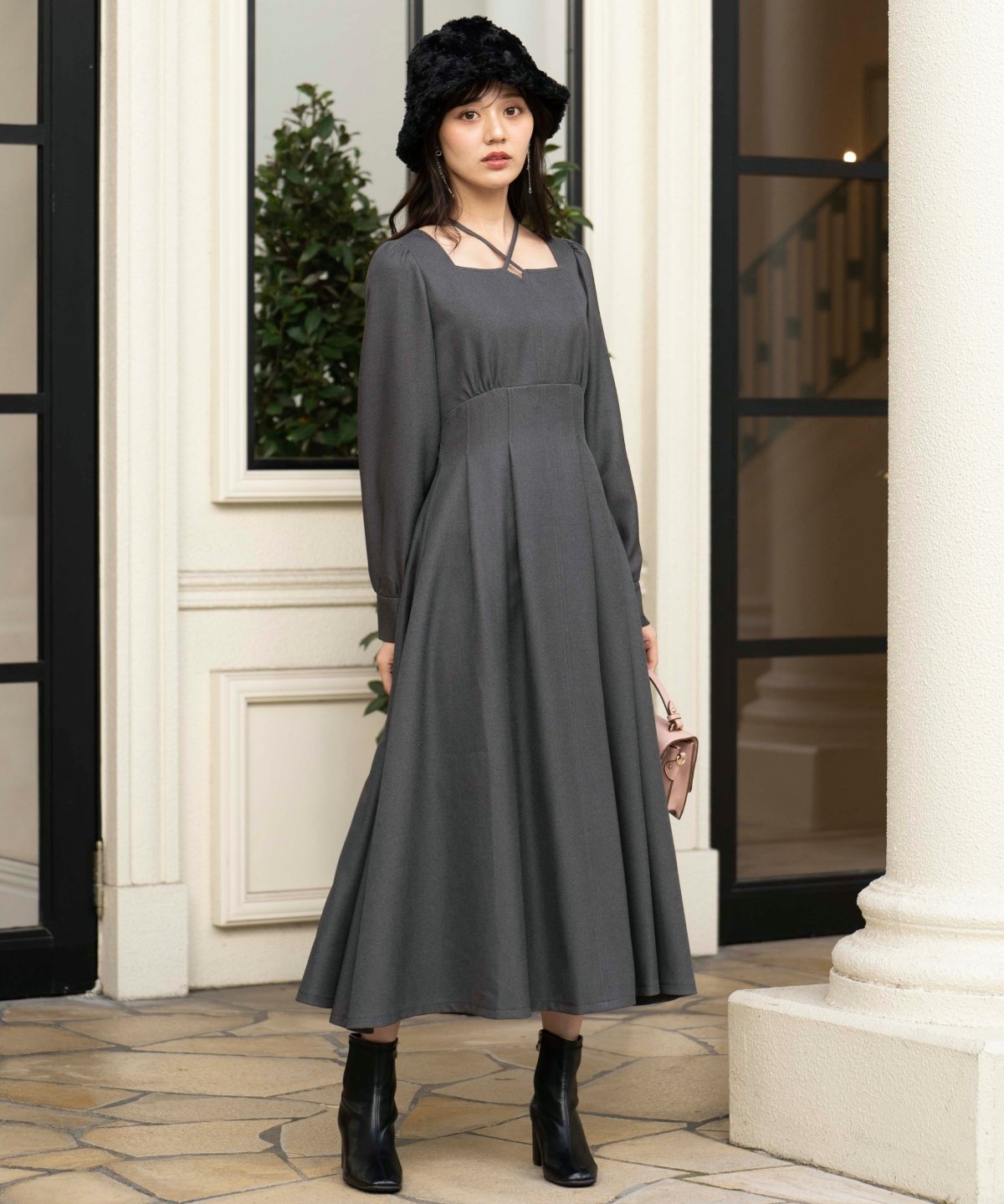 WILLSELECTION｜クロスネックフレアワンピース | Rakuten Fashion(楽天