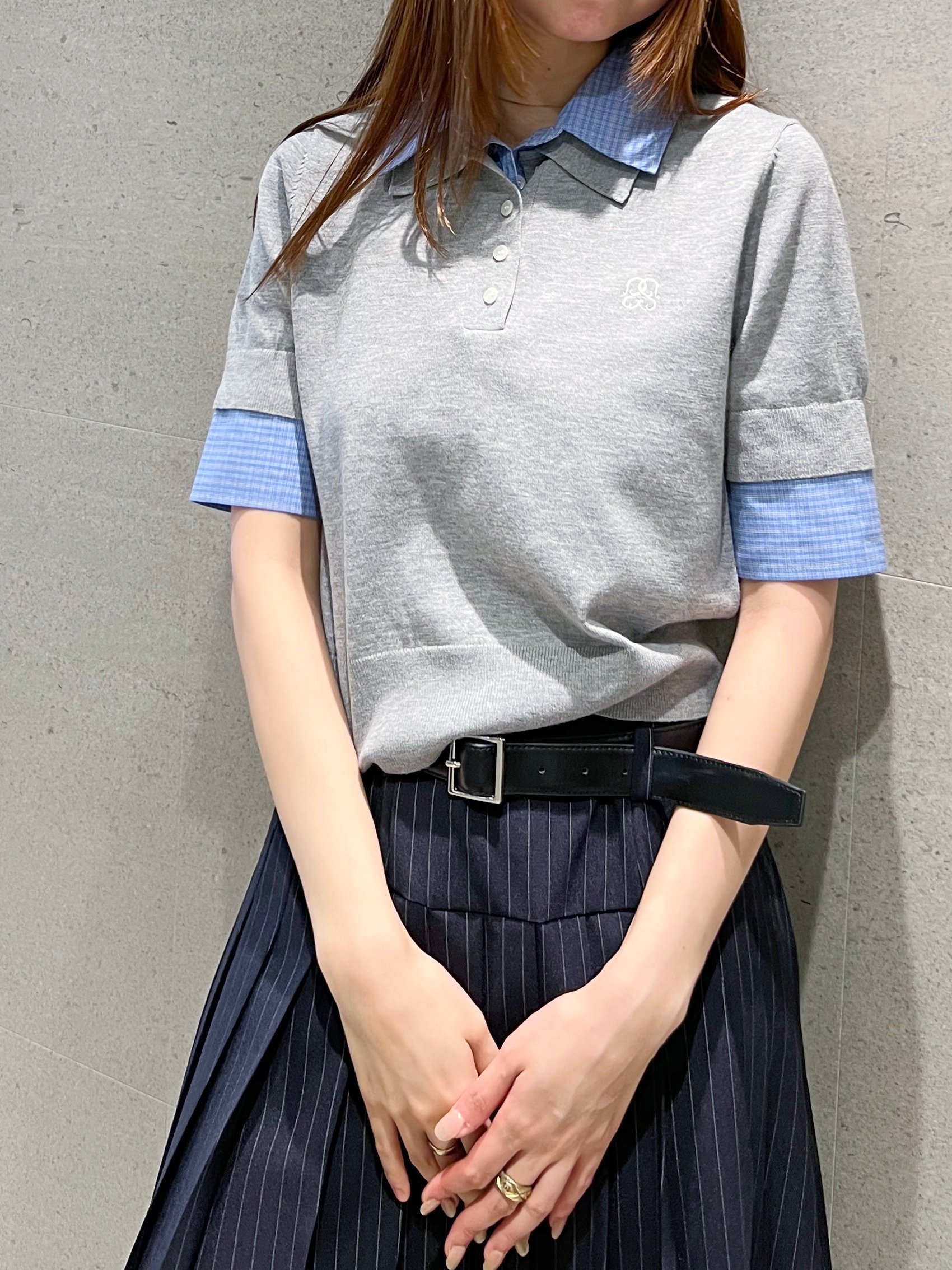 SNIDEL｜シャツドッキングニットポロ | Rakuten Fashion(楽天