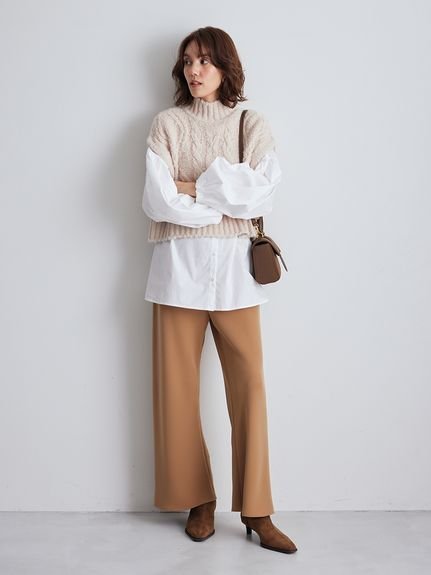 Mila Owen｜ウエストゴムイージーワイドパンツ | Rakuten Fashion(楽天