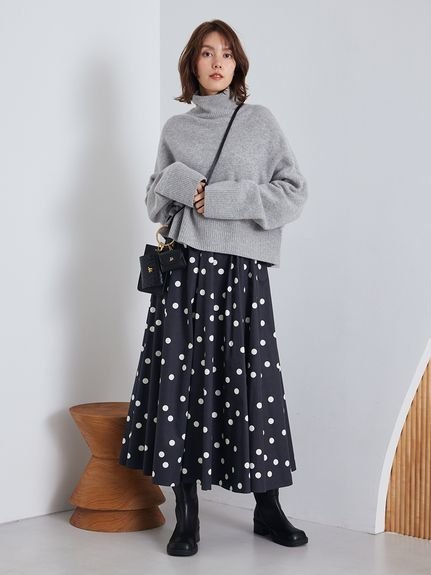 Mila Owen｜【00サイズあり】ウエストゴムギャザーマキシスカート