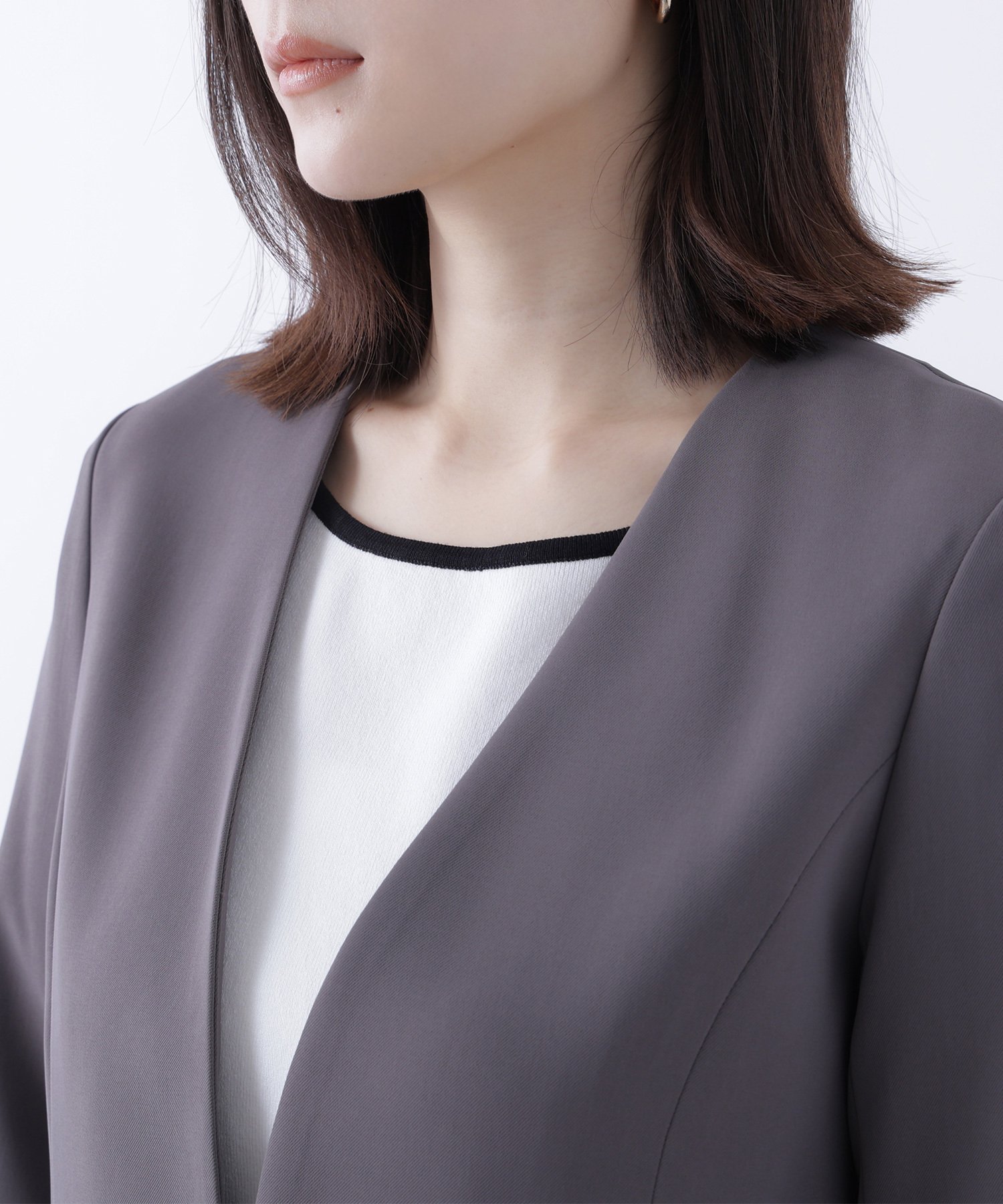 NATURAL BEAUTY BASIC｜ストレッチツイルセットアップシリーズ ノー