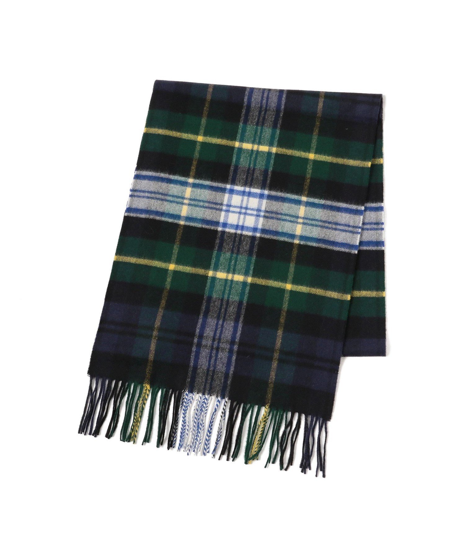 BEAMS MEN｜Johnstons of Elgin / カシミヤ タータンチェック マフラー