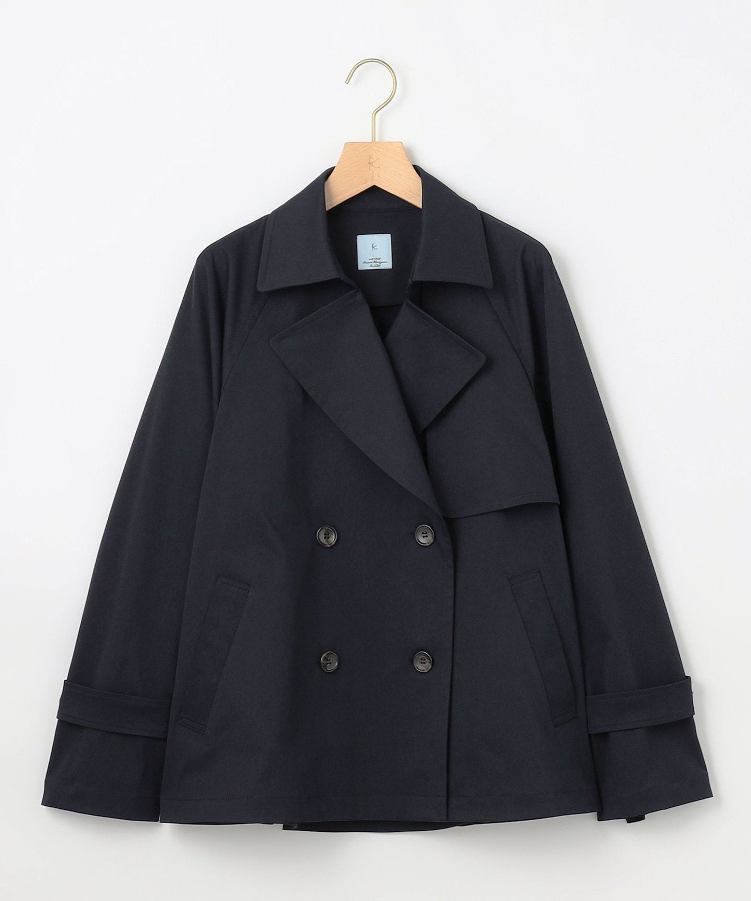 組曲｜【WEB限定】コットンライクツイル ショートトレンチコート