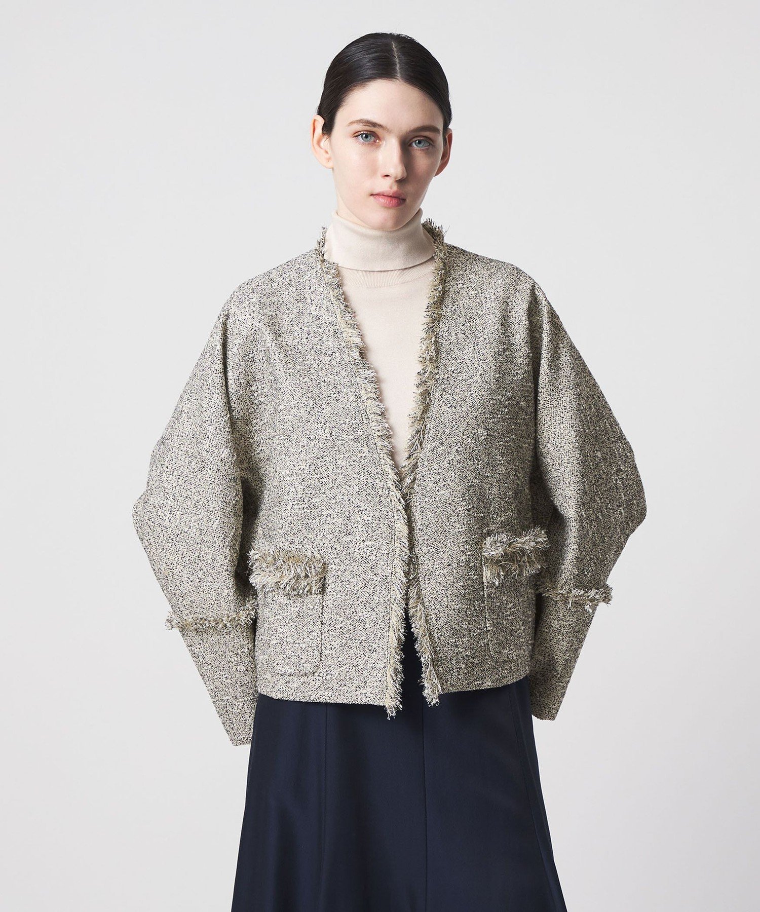 楽天市場】drawer（種類（コート・ジャケット）ノーカラー・スタンド