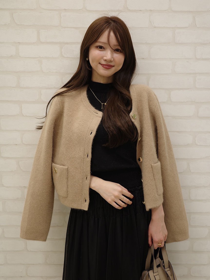 FRAY I.D｜【WEB限定カラー】フォックスウールニットジャケット