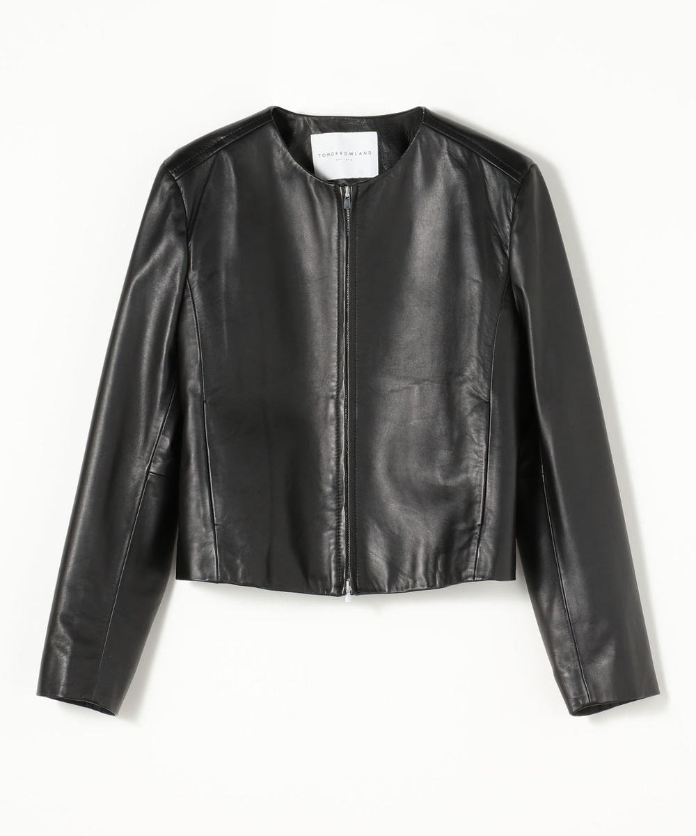 TOMORROWLAND｜ラムレザー ジップアップブルゾン | Rakuten Fashion