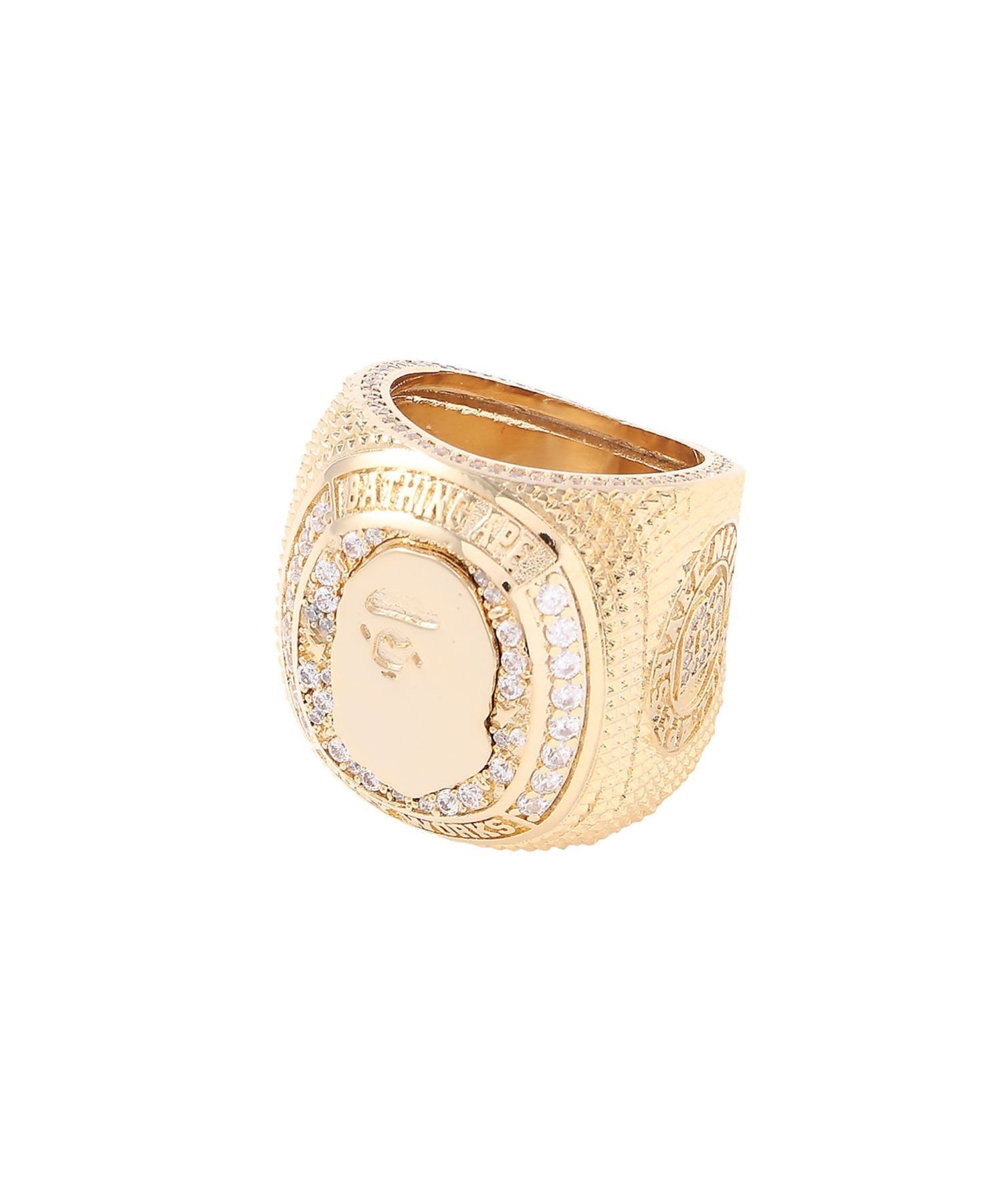 A BATHING APE｜RHINESTONE COLLEGE RING | Rakuten Fashion(楽天