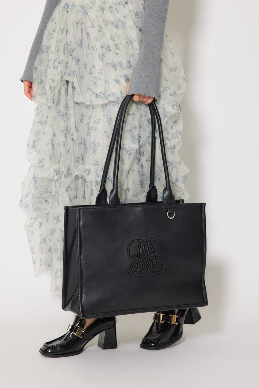 rienda｜【WEB限定】WRRロゴフェイクレザートートバッグ | Rakuten