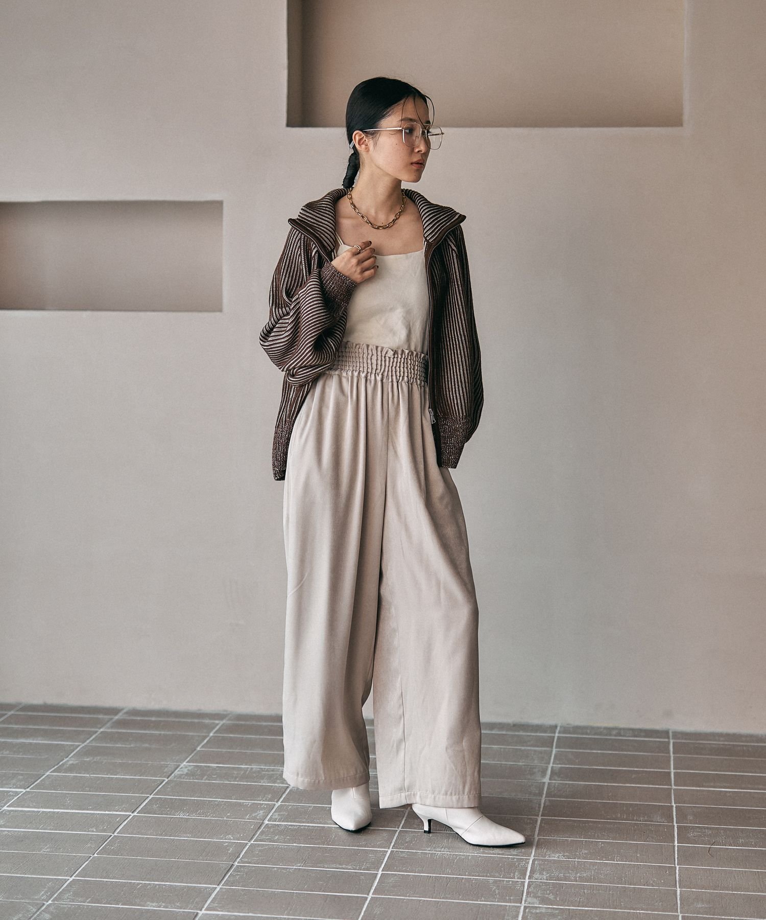 LEPSIM｜7ゲージ配色リブZIPカーディガン2 | Rakuten Fashion(楽天