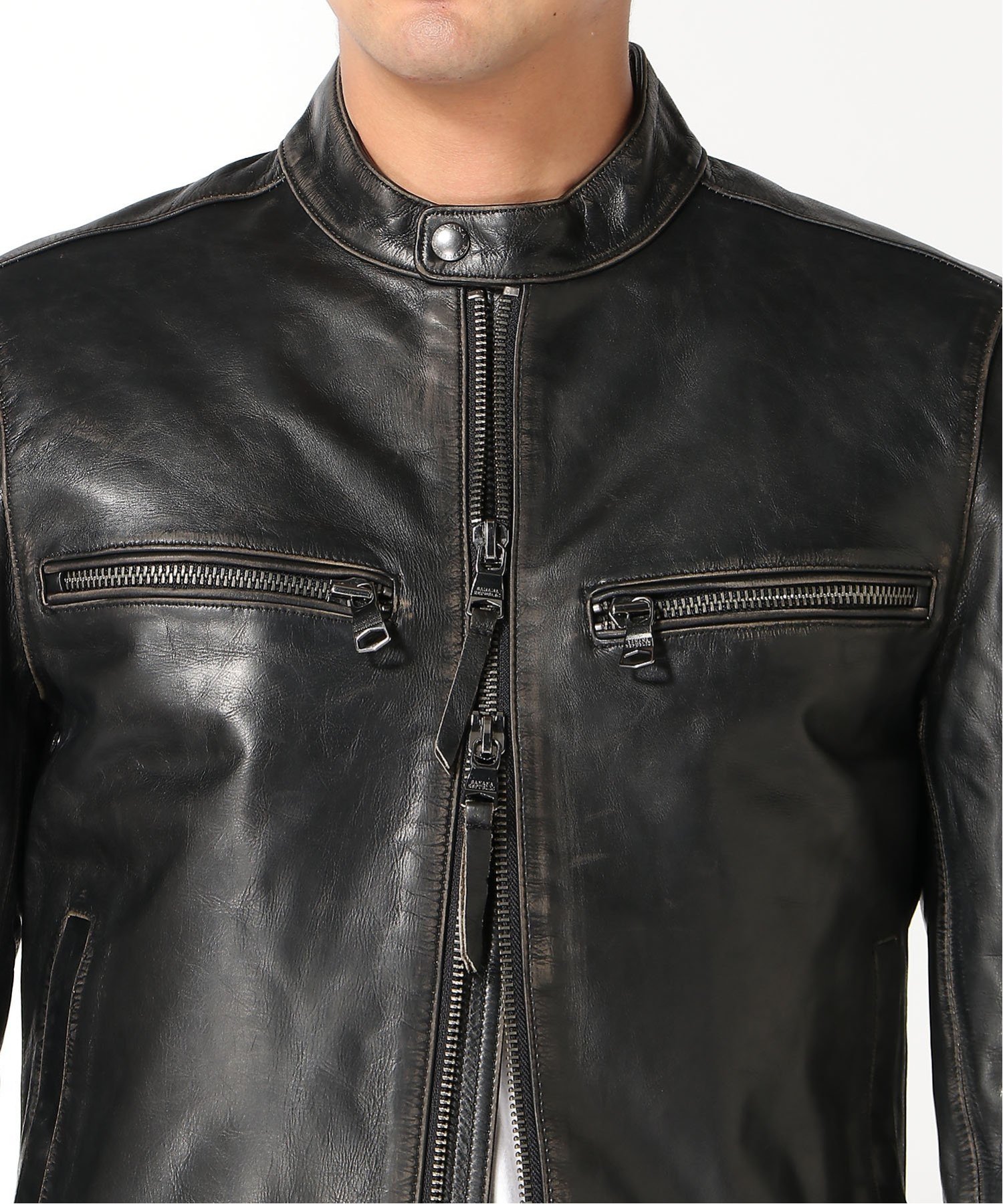 BANANA REPUBLIC｜(M)レザー バイカージャケット | Rakuten Fashion