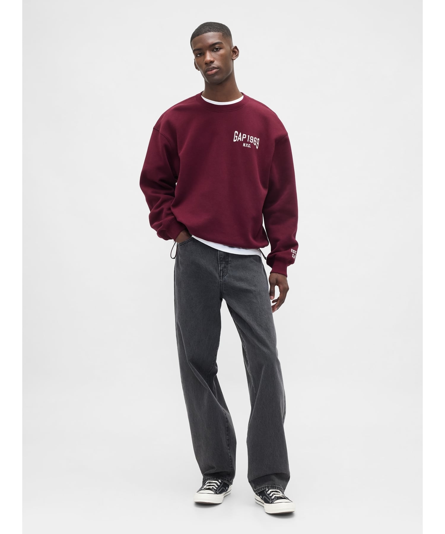 GAP｜(U)ヴィンテージソフト オーバーサイズ GAPロゴ スウェットシャツ