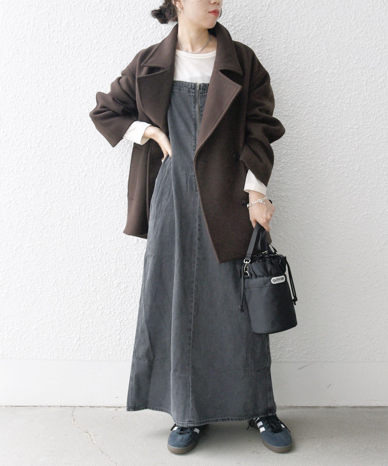 SHIPS｜SHIPS any: ウール ミックス コクーン ショート Pコート