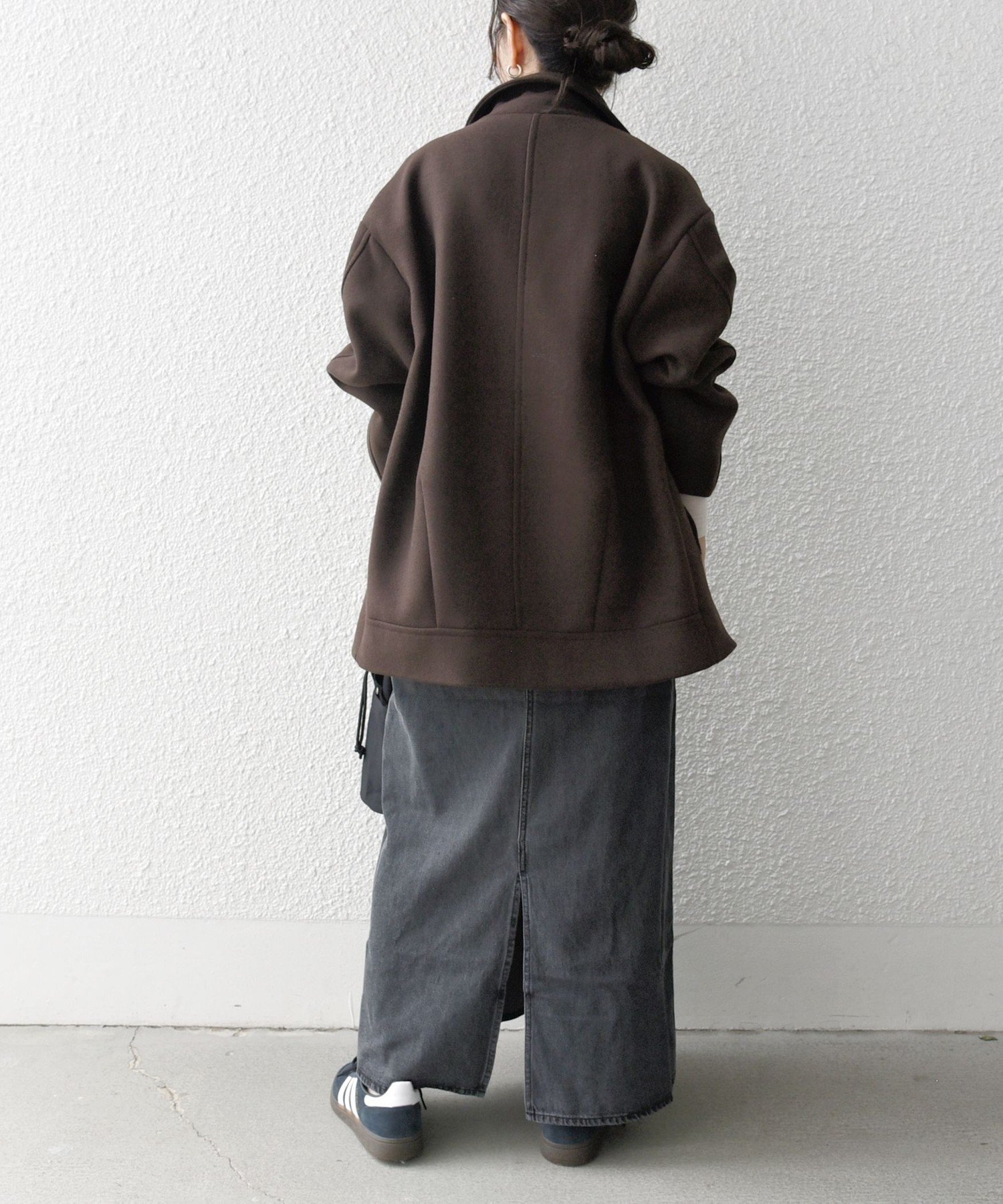 SHIPS｜SHIPS any: ウール ミックス コクーン ショート Pコート