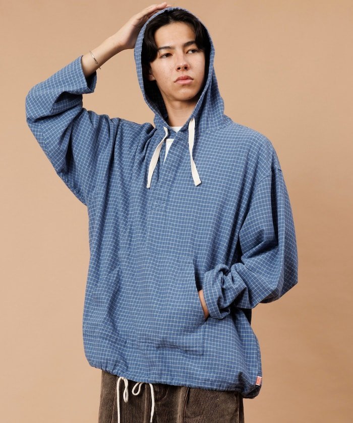FREAK'S STORE｜ネルチェック アノラック フーディーシャツ 25AW