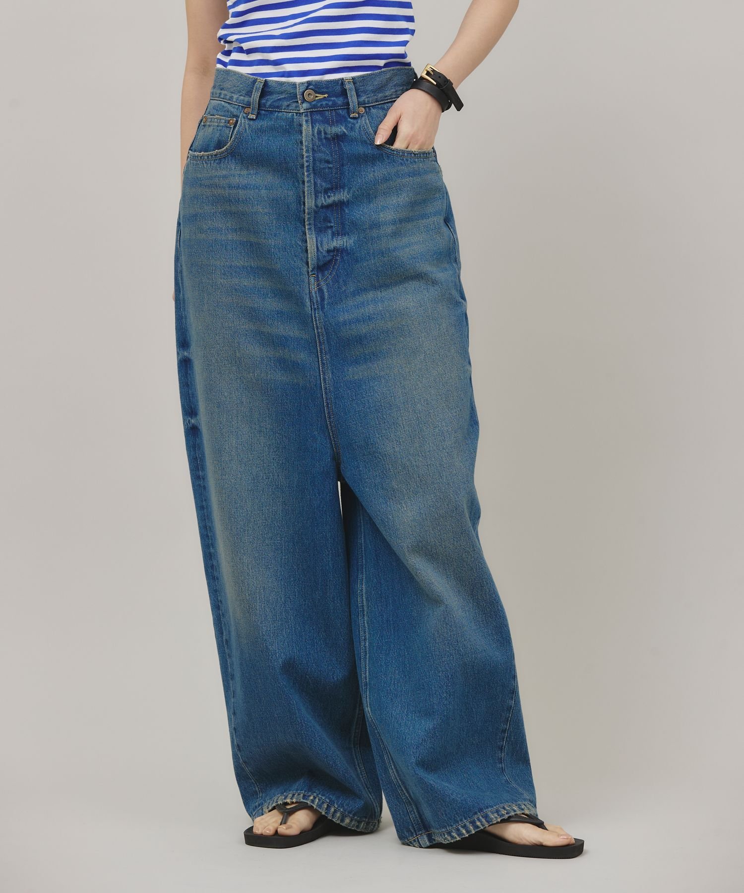 ＜&RC＞ワイドルーズデニムパンツ Curensology(カレンソロジー)｜〈&RC〉ワイドルーズデニムパンツ