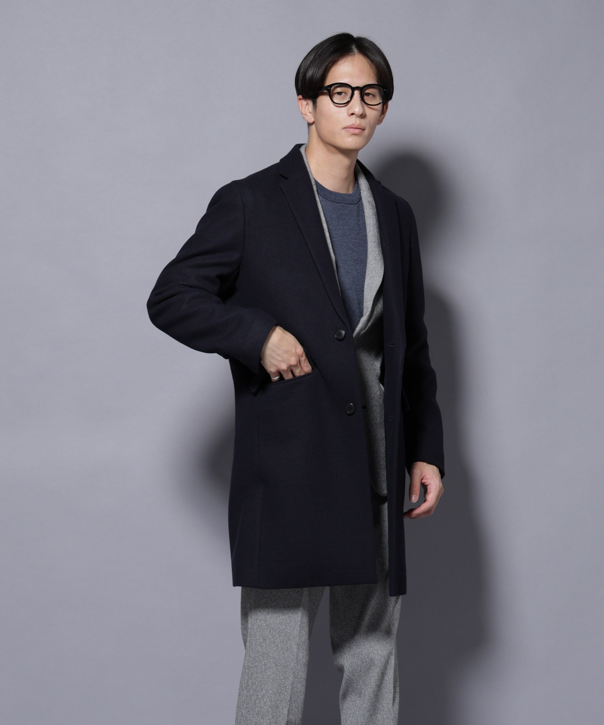 NANO universe｜ウール/Nメルトンチェスターコート | Rakuten Fashion