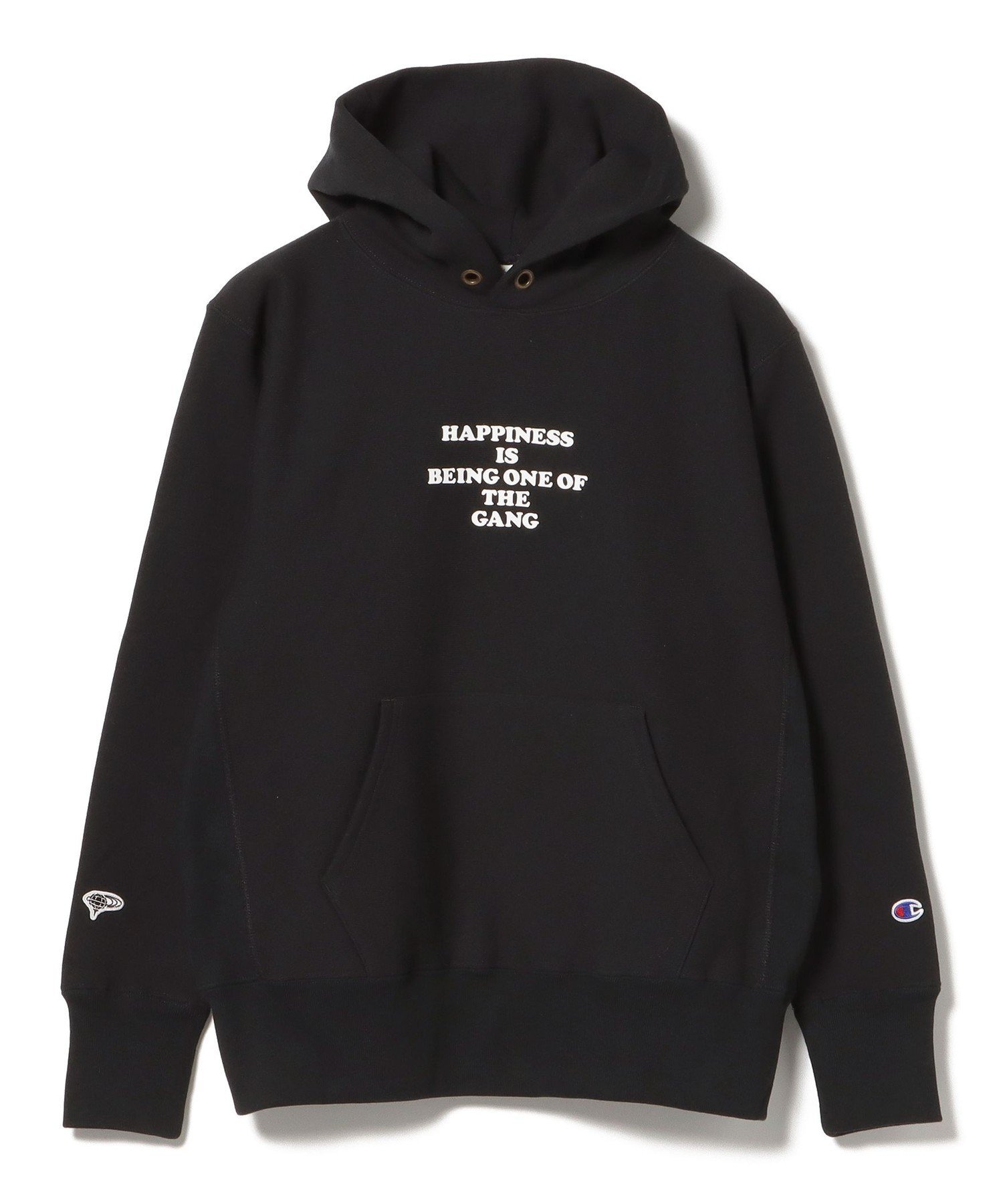 GHOST GOLF GANG 黒 Lサイズ パーカー BEAMS GOLF（ビームス ゴルフ）〈MEN〉【別注】Champion / THE PEANUTS