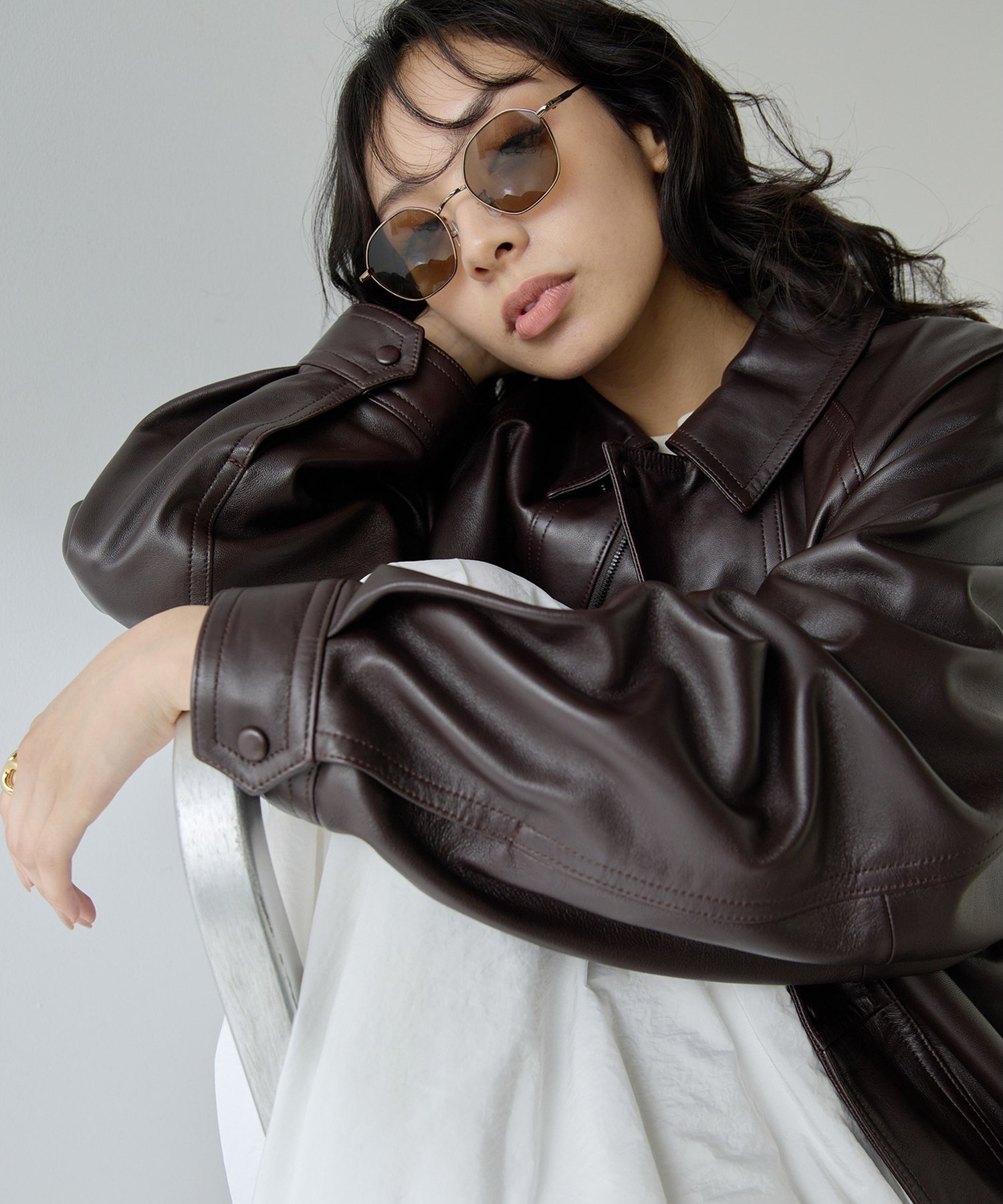 Whim Gazette｜【GEMINI】レザーブルゾン | Rakuten Fashion(楽天