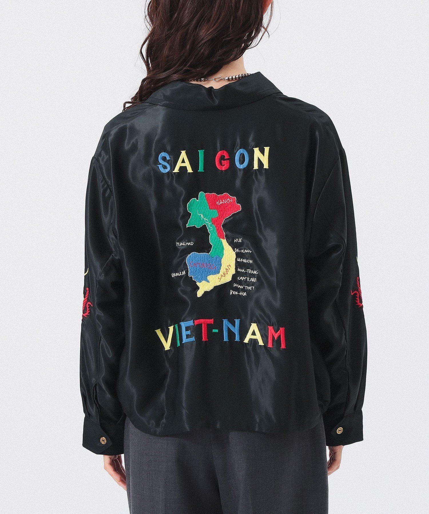 BEAMS WOMEN｜【別注】テーラー東洋 / アセテート ベトナム ジャケット