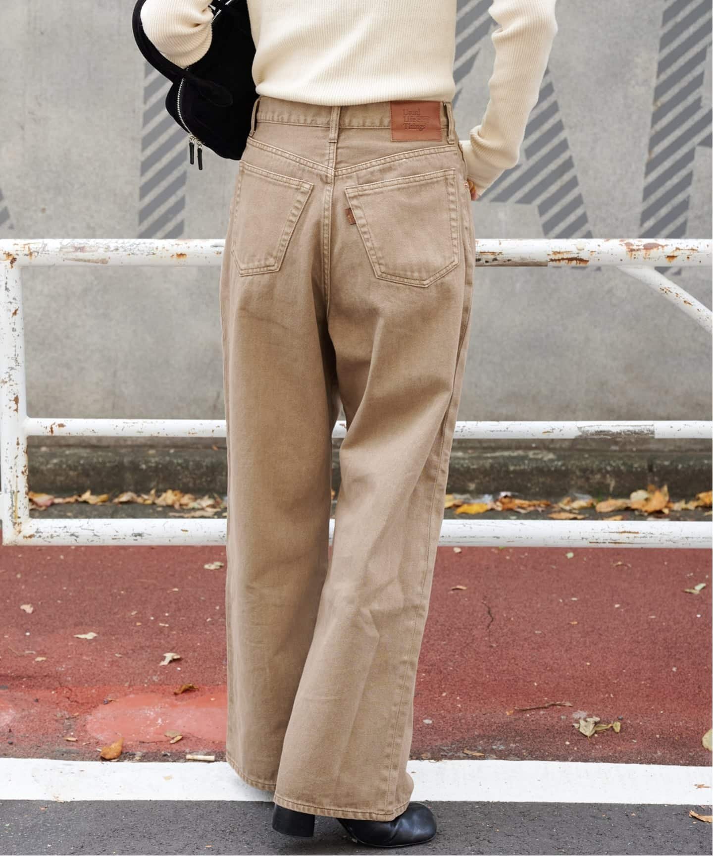 OUTDOOR PRODUCTS Usual Things｜ULTフェードデニムハイライズルーズ