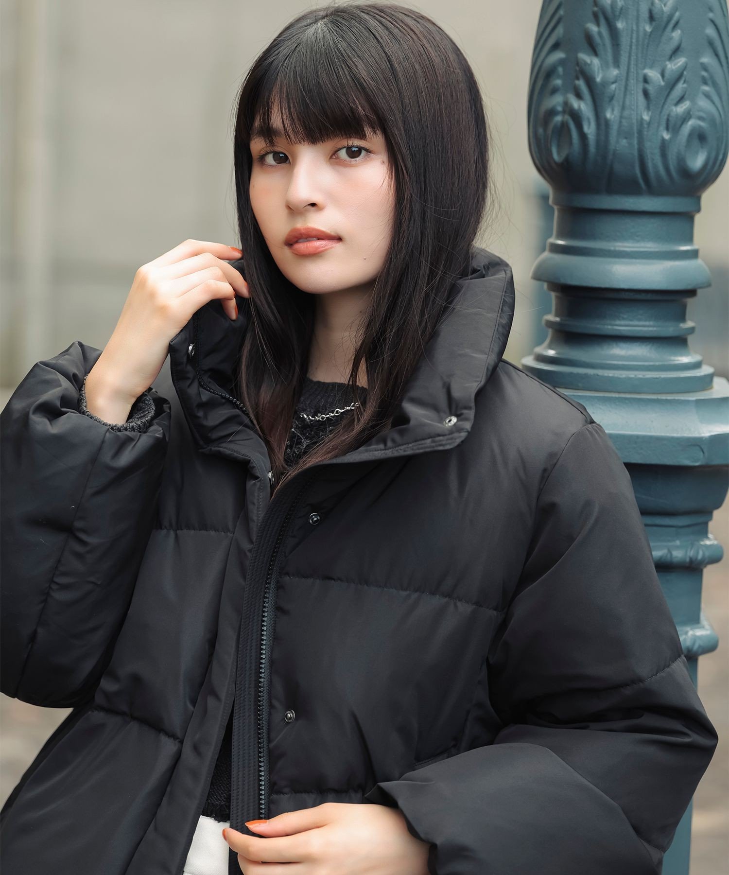 VIS｜【アウター総選挙3位】フード取り外し可能軽量ダウンブルゾン