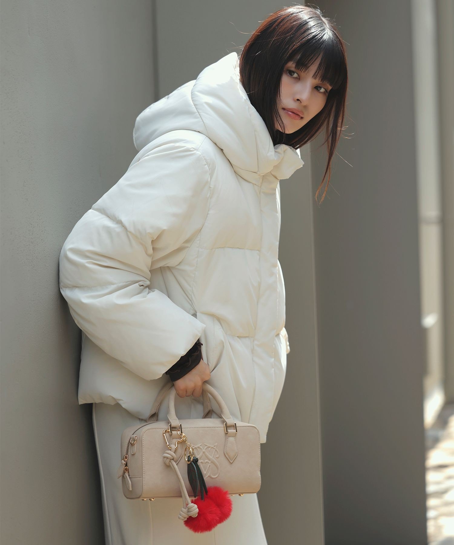 VIS｜【アウター総選挙3位】フード取り外し可能軽量ダウンブルゾン