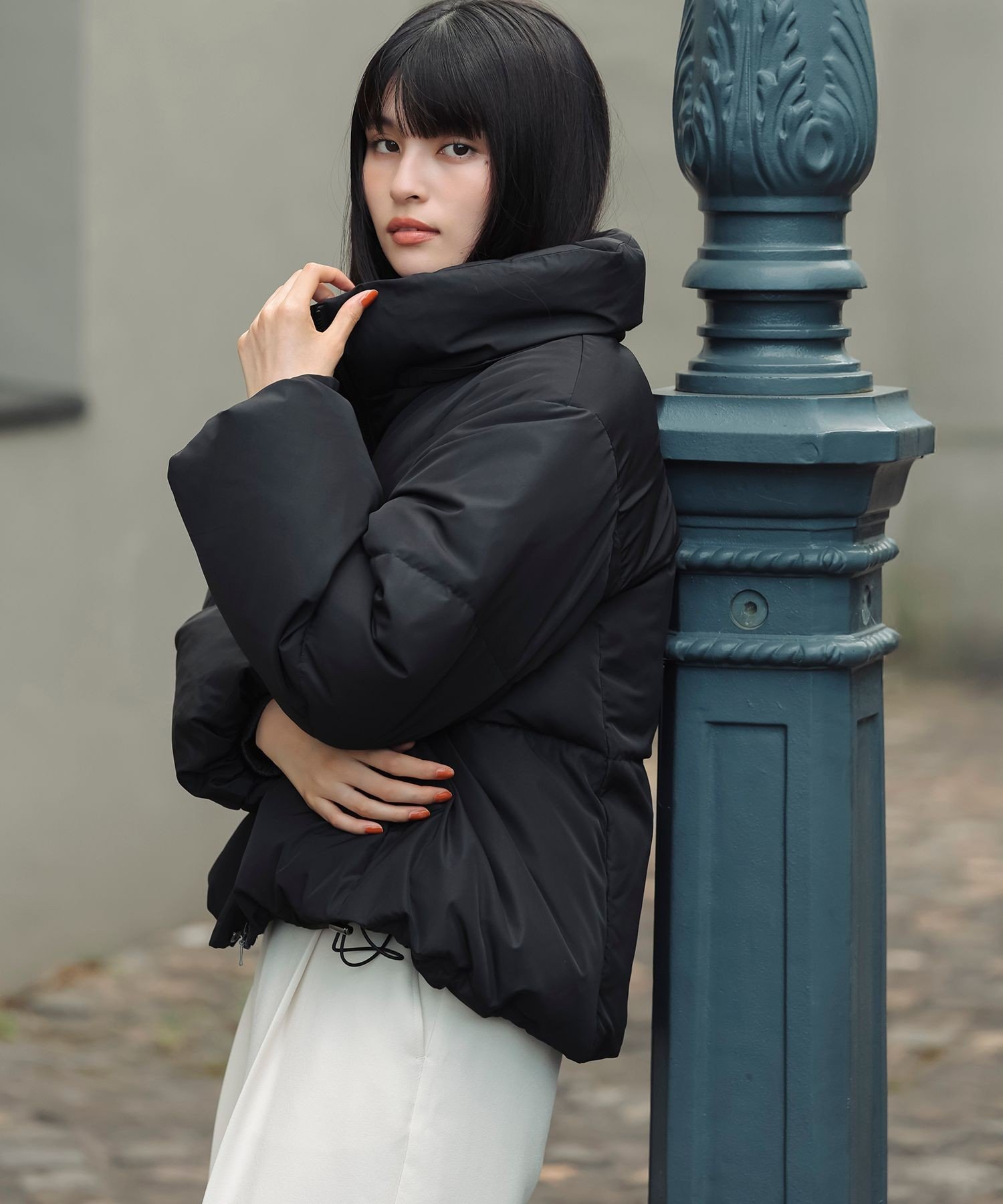 VIS｜【アウター総選挙3位】フード取り外し可能軽量ダウンブルゾン