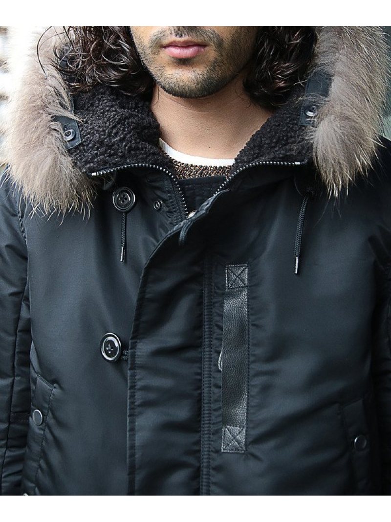 楽天市場】【SALE／50%OFF】RATTLE TRAP ファー着脱N-3Bブルゾン