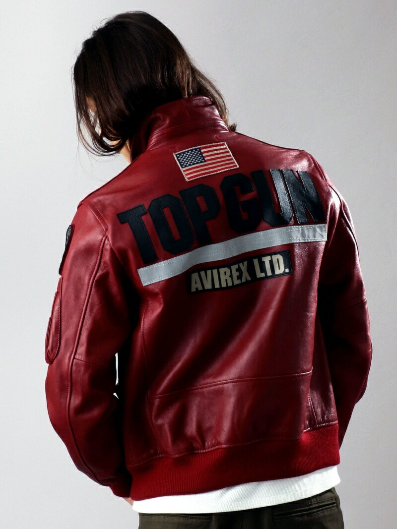 楽天市場】【SALE／46%OFF】AVIREX CWU レザージャケット トップガン