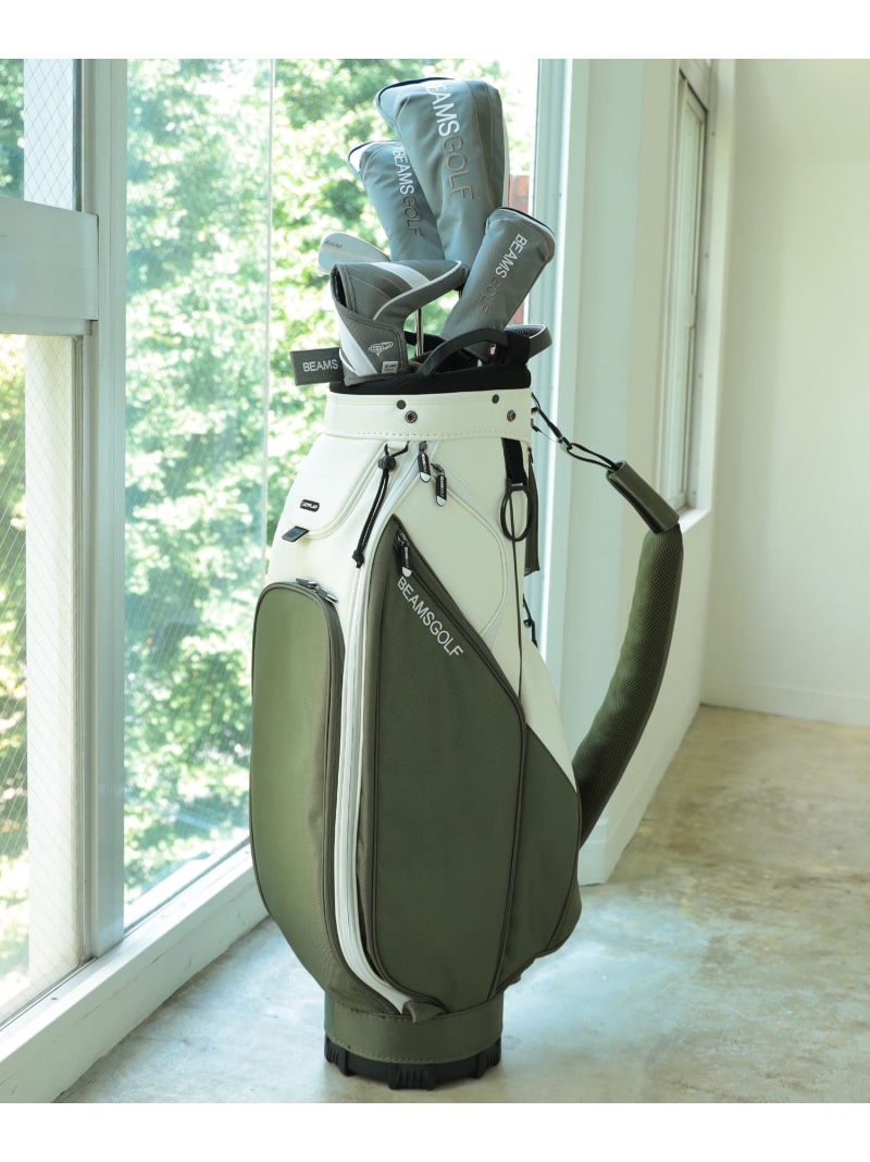 楽天市場】BEAMS GOLF バイカラー エイトハーフ キャディバッグ