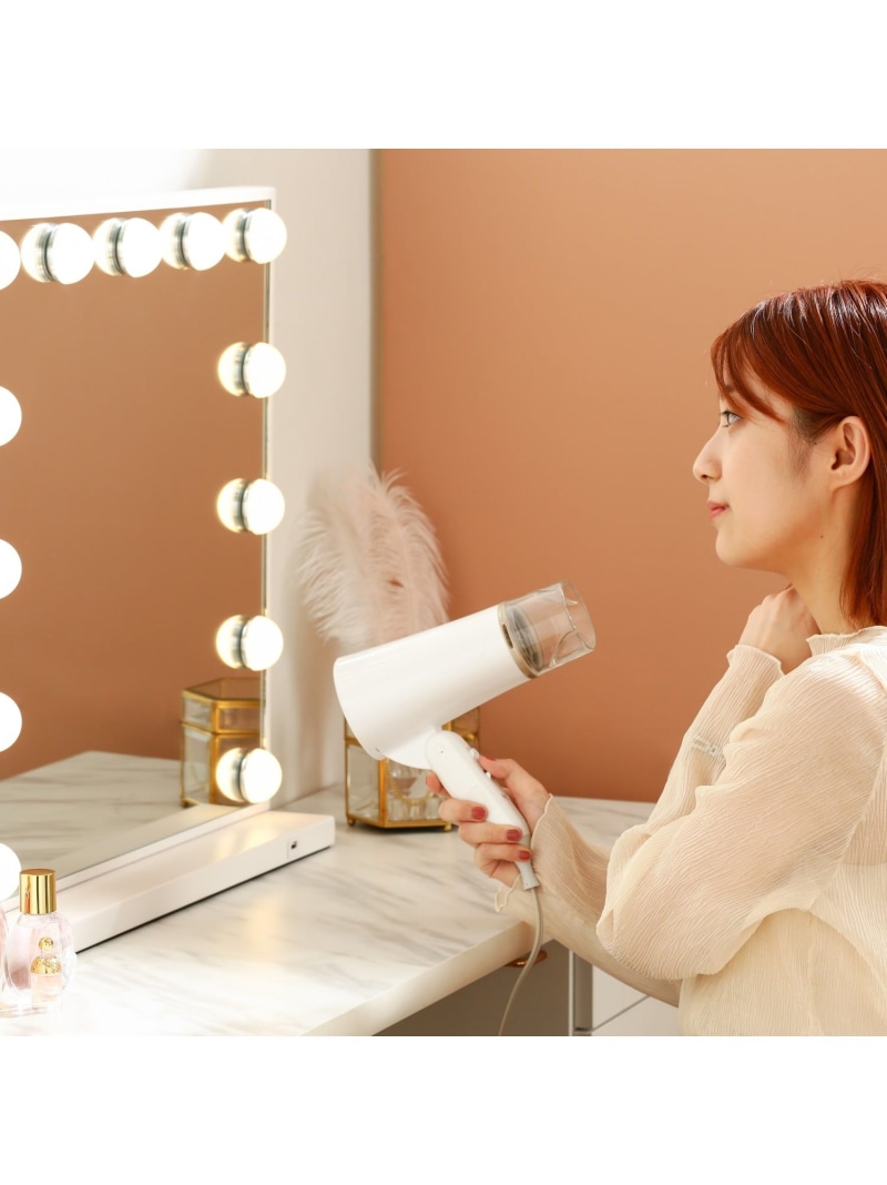 楽天市場】Francfranc エルドラド ハリウッドミラー ホワイト 調光 調