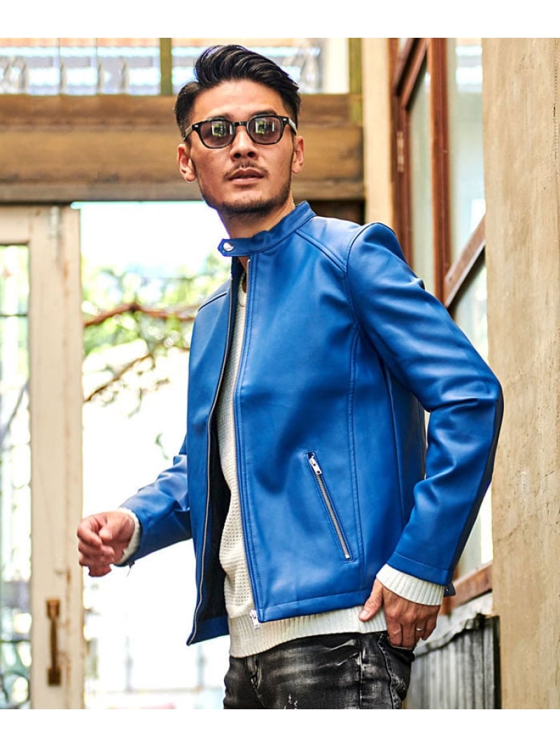 楽天市場】【SALE／5%OFF】Vicci VICCI PUレザーシングルライダース