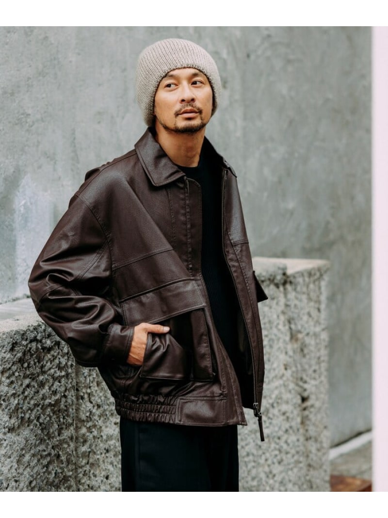 楽天市場】【SALE／41%OFF】FREAK'S STORE フェイクレザー ジップ